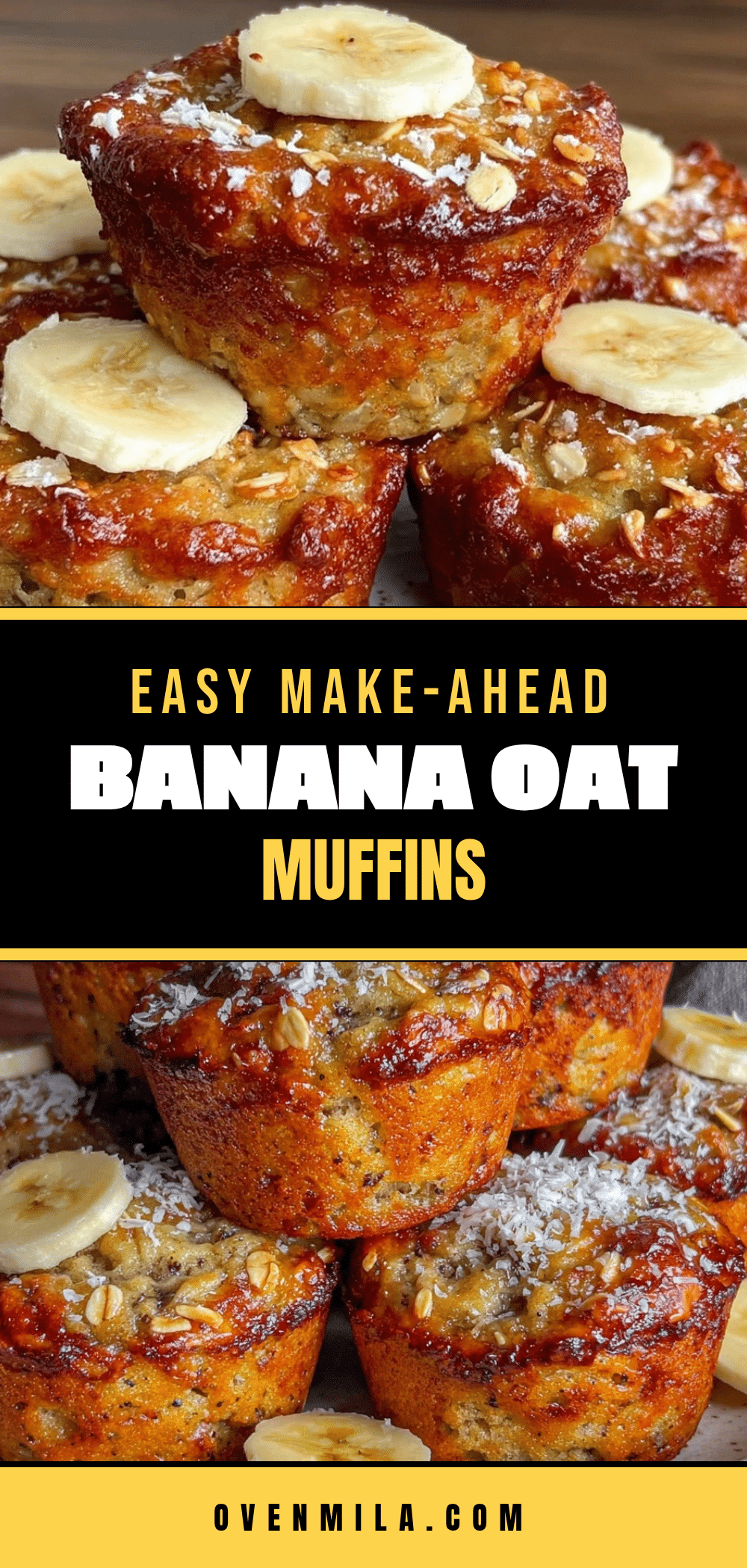 banana oat pancake muffins recipe