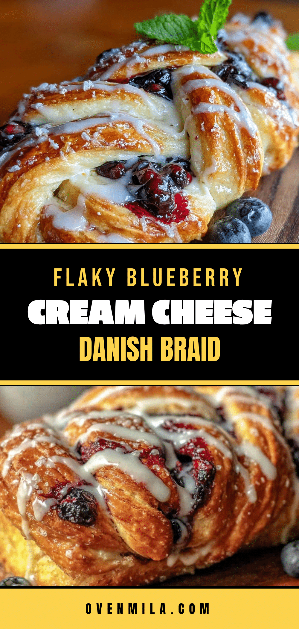blueberry cream cheese danish braid recipe