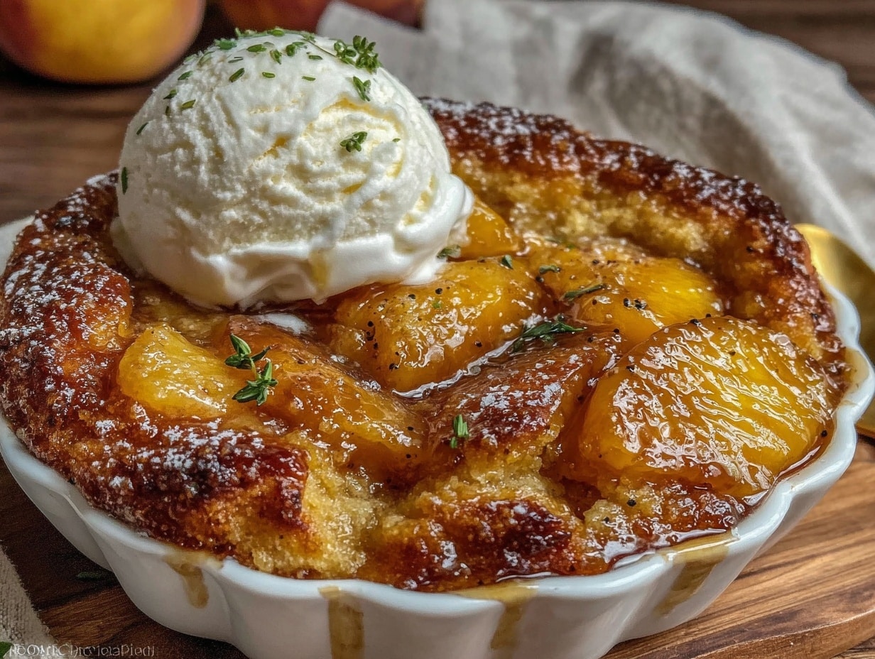brown butter peach cobbler preparation steps
