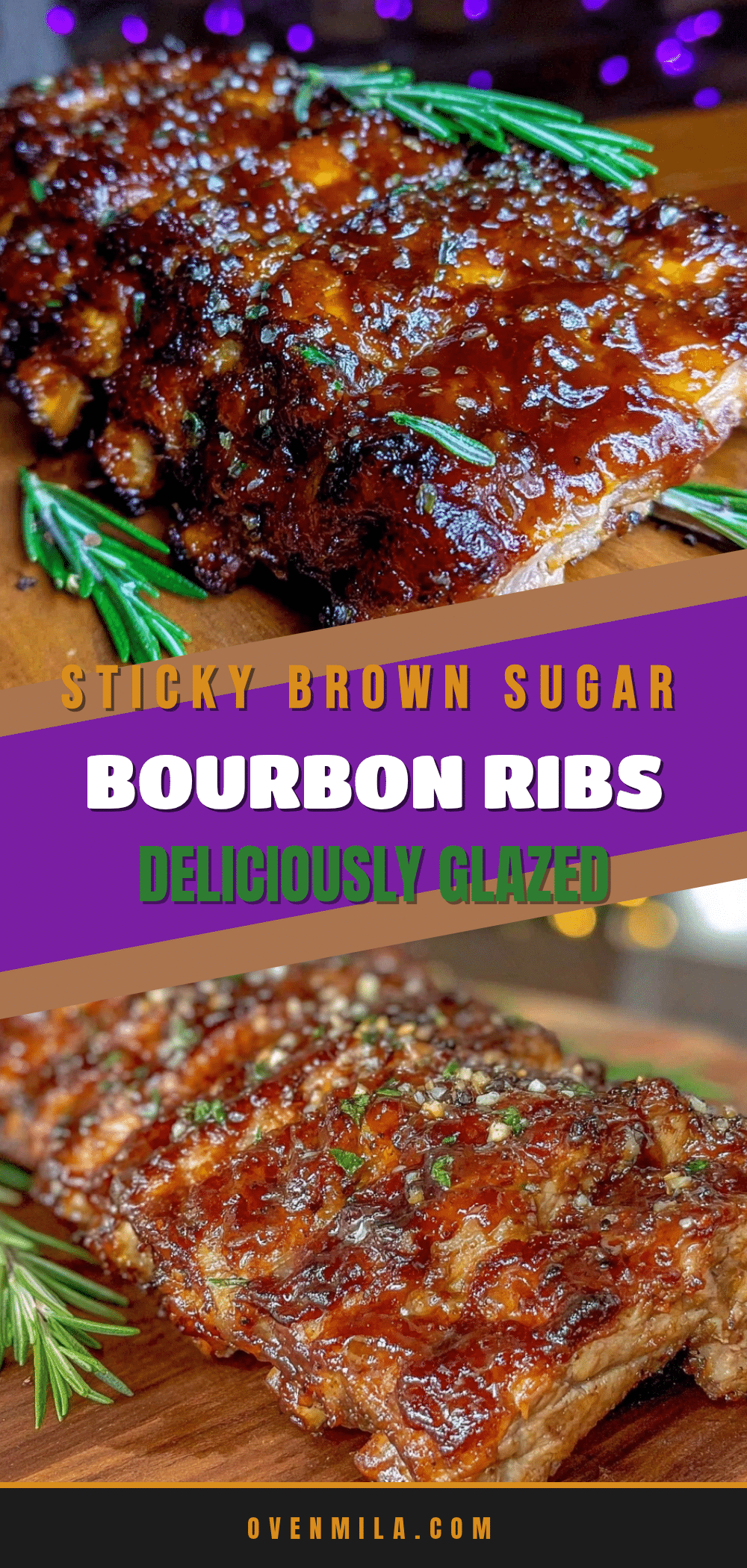 brown sugar bourbon glazed baby back ribs recipe