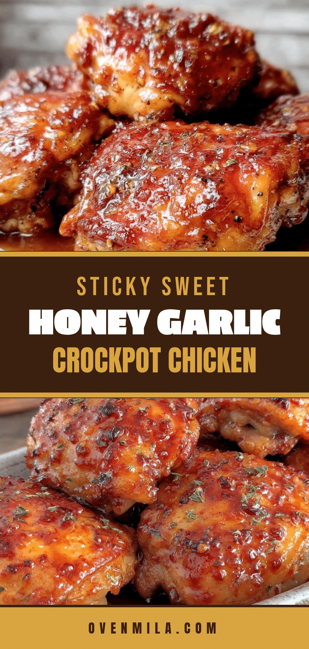 brown sugar honey garlic crockpot chicken thighs recipe