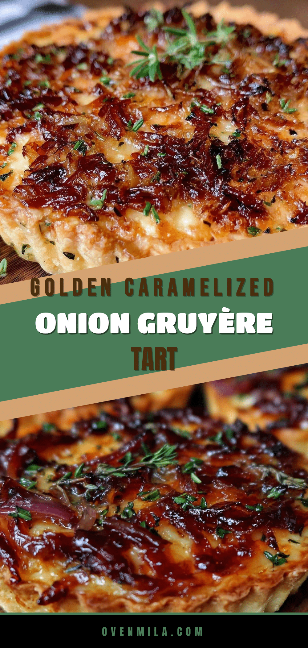 caramelized onion and gruyère tart recipe
