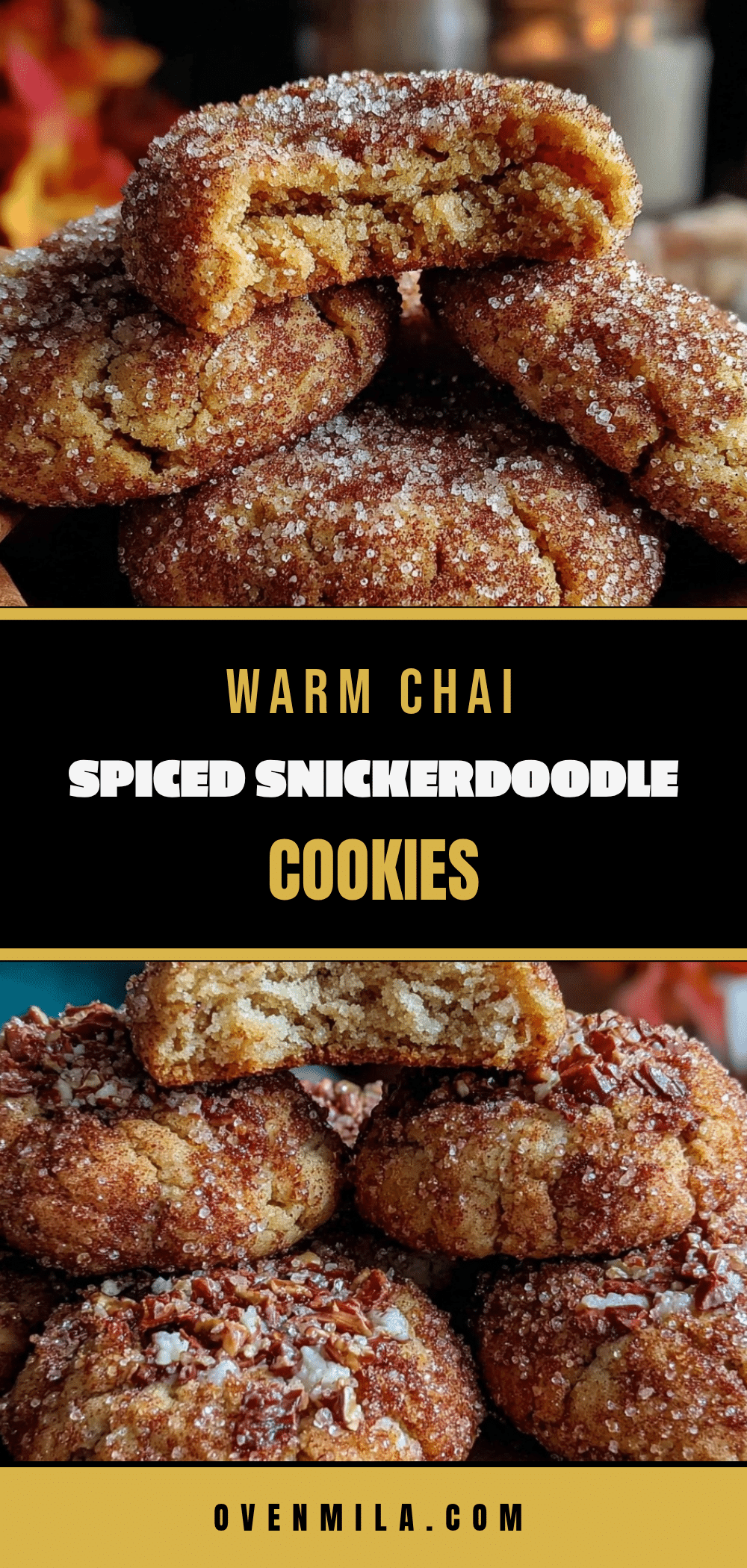 chai spiced snickerdoodle cookies recipe