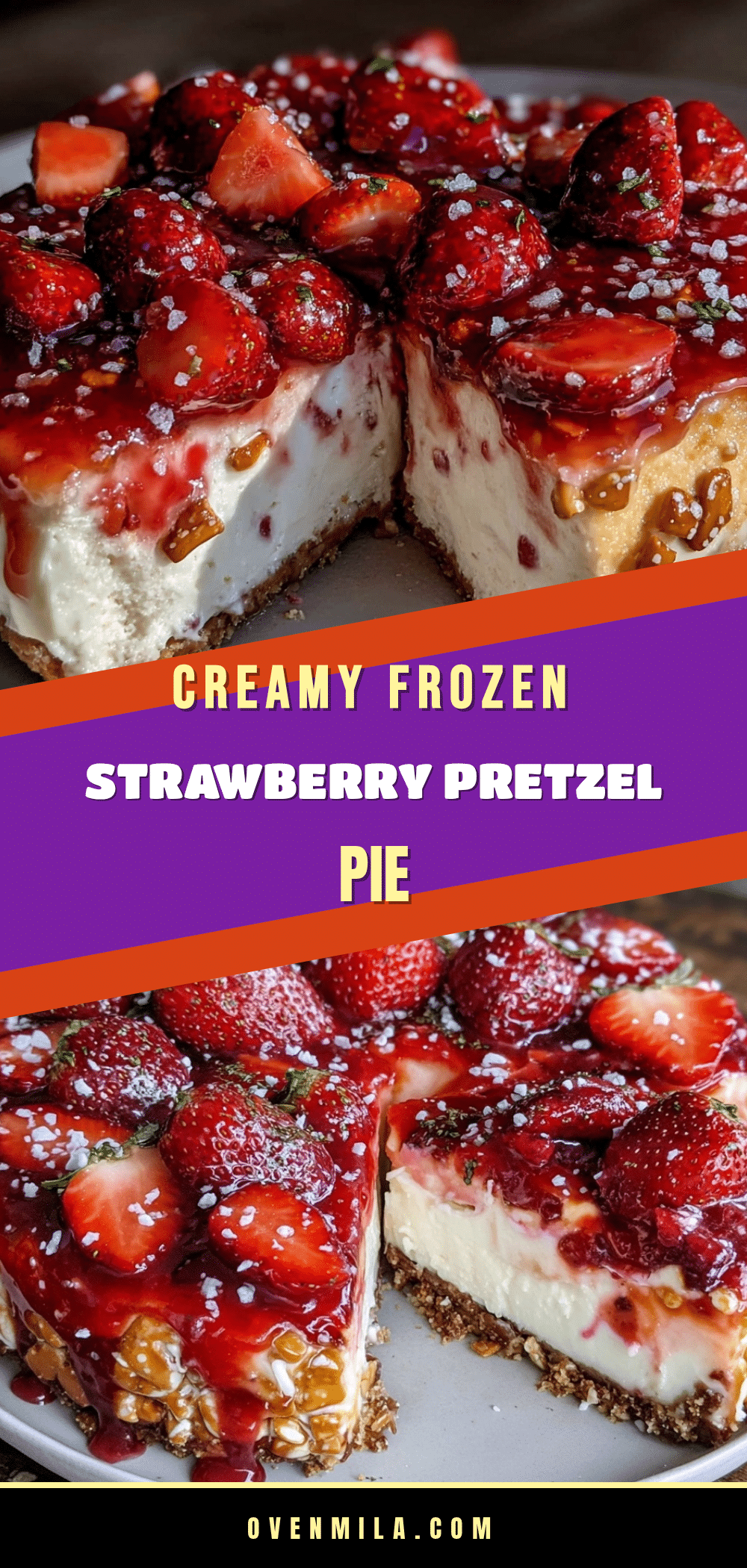 creamy frozen strawberry cream cheese pie recipe