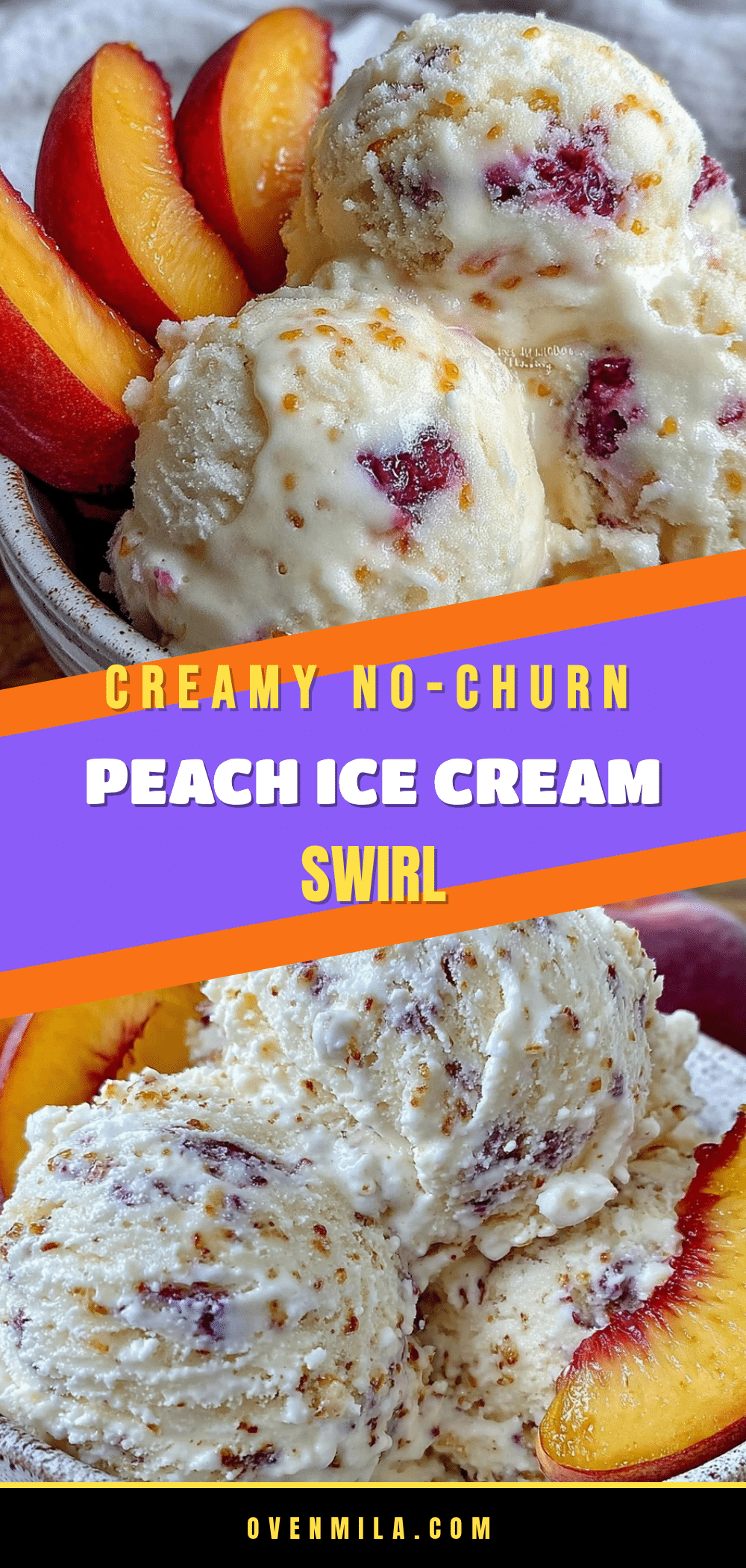 creamy no-churn fresh peach ice cream recipe