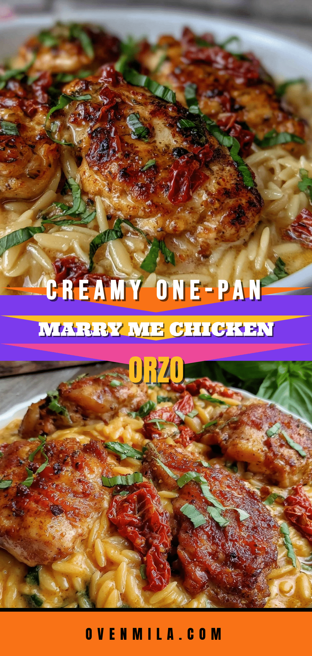 creamy one-pan marry me chicken orzo recipe