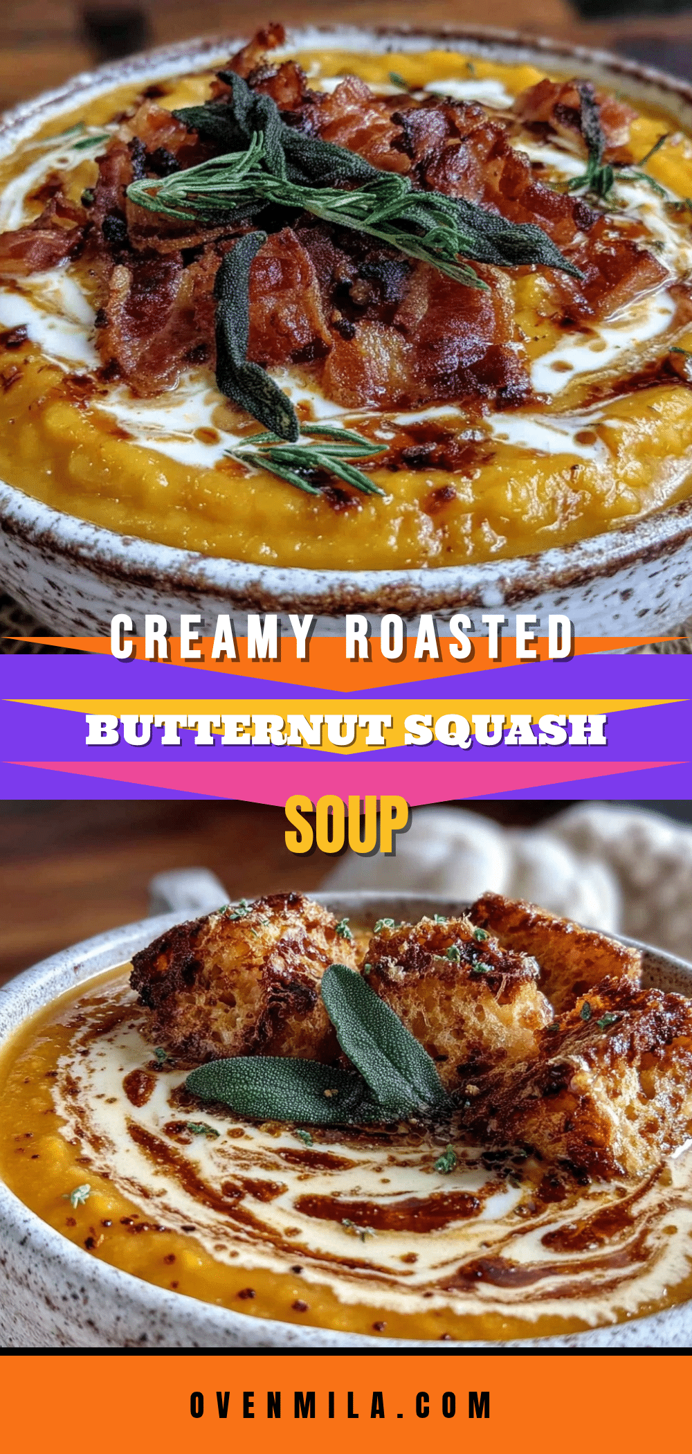 creamy roasted butternut squash soup recipe