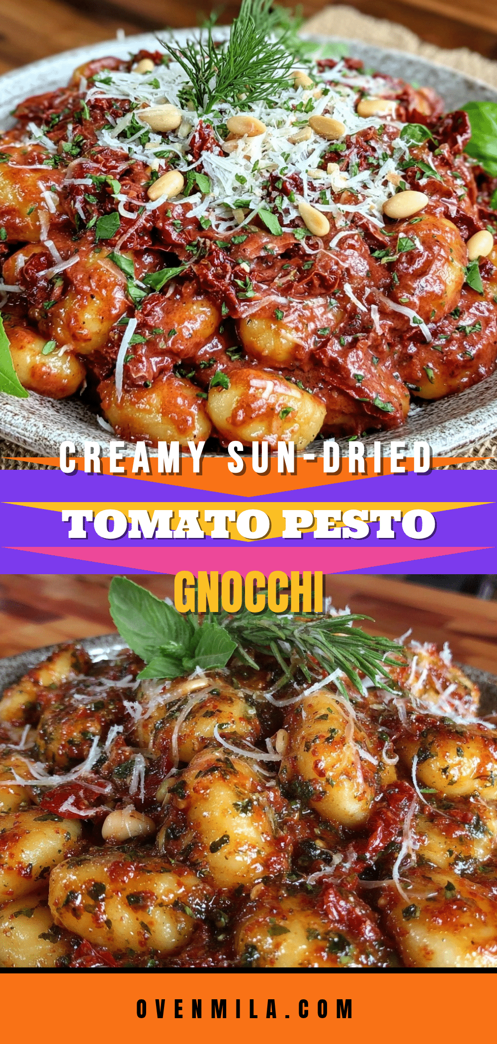 creamy sun-dried tomato pesto gnocchi recipe