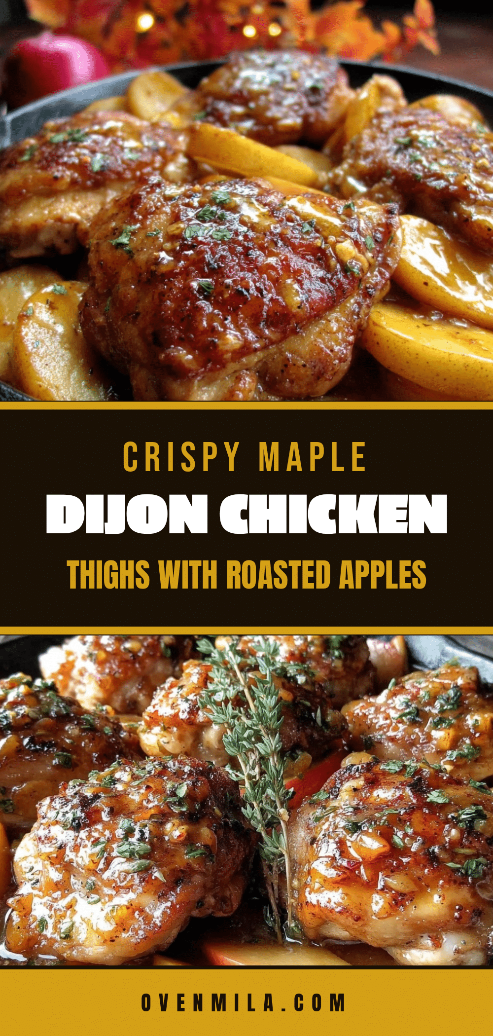 crispy maple dijon chicken thighs recipe