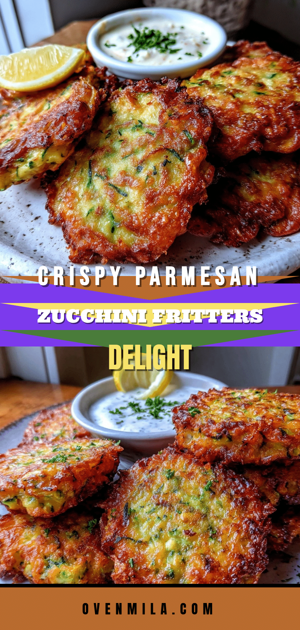 crispy Parmesan zucchini fritters recipe