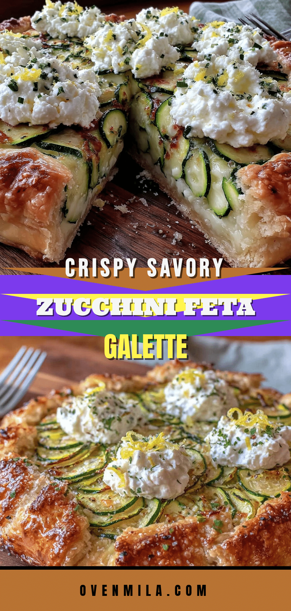 crispy savory zucchini feta galette recipe
