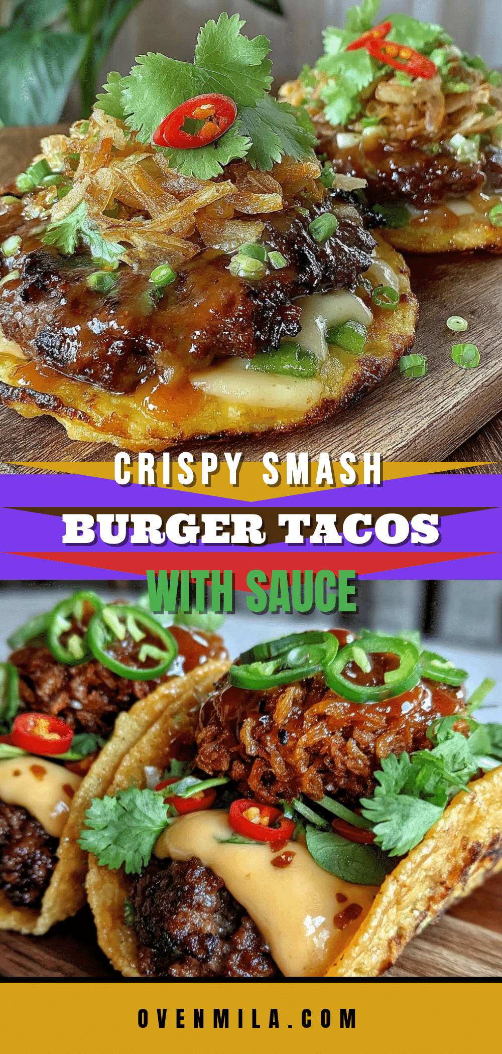 crispy smash burger tacos recipe