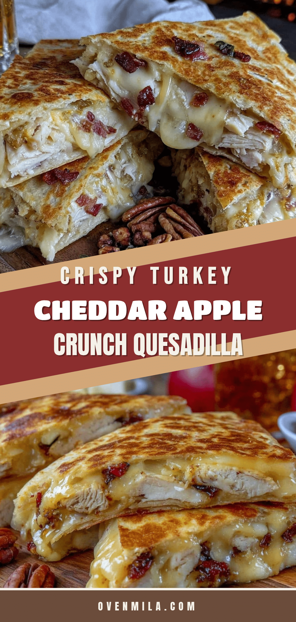 crispy turkey cheddar apple crunch quesadilla recipe