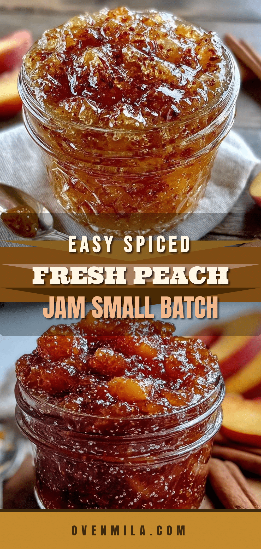 easy spiced fresh peach jam recipe