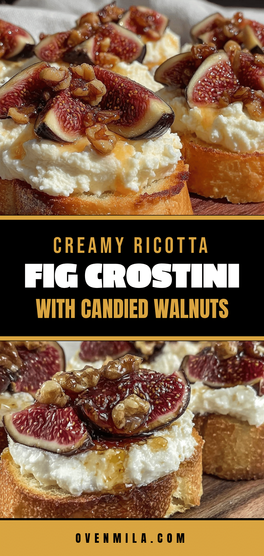 fresh fig and honey ricotta crostini recipe