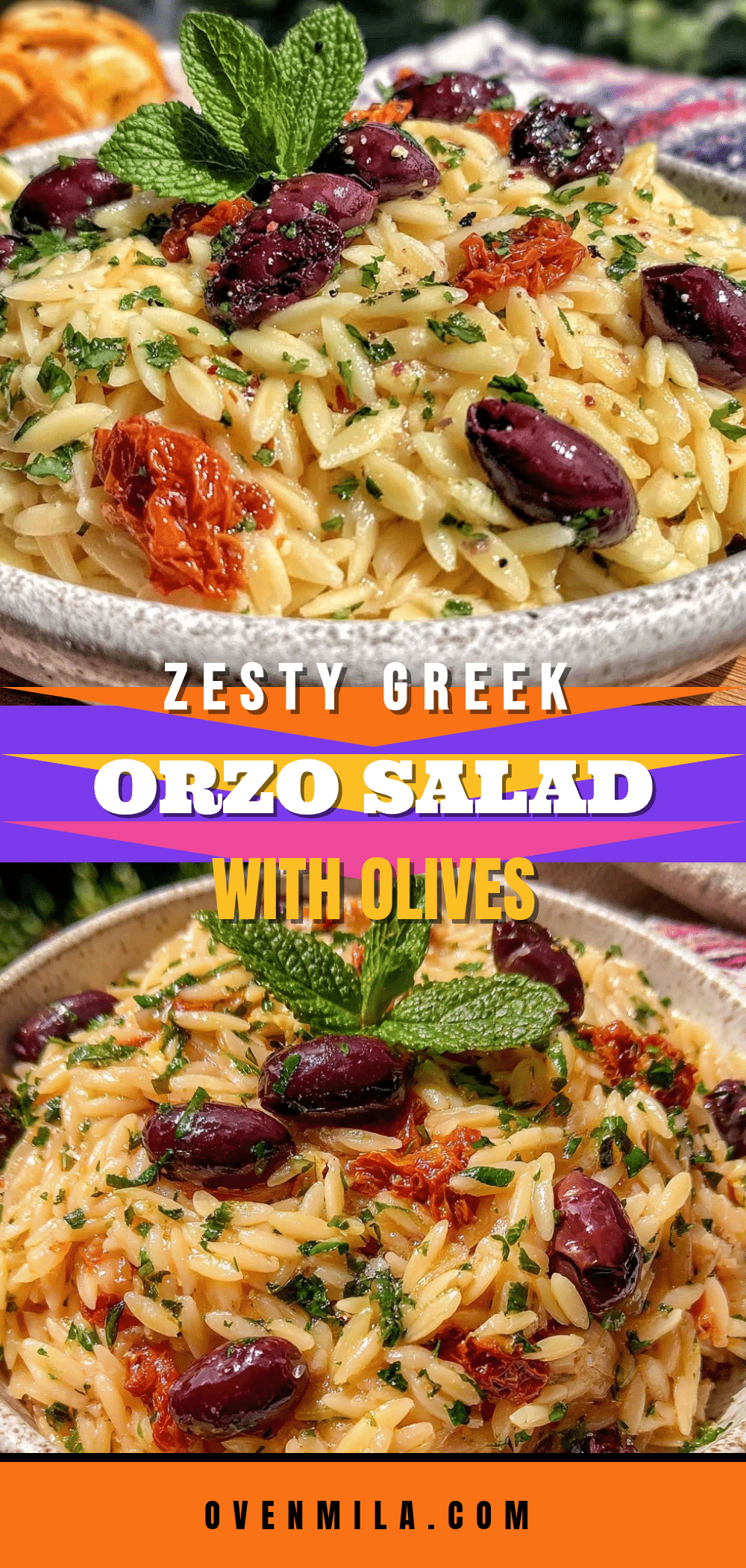 fresh greek orzo pasta salad recipe