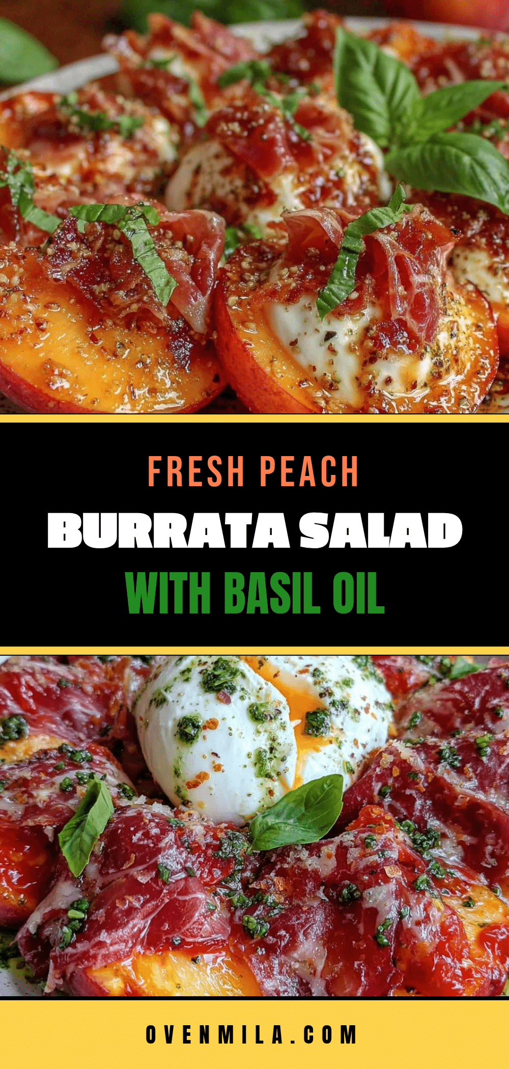 fresh peach burrata salad recipe