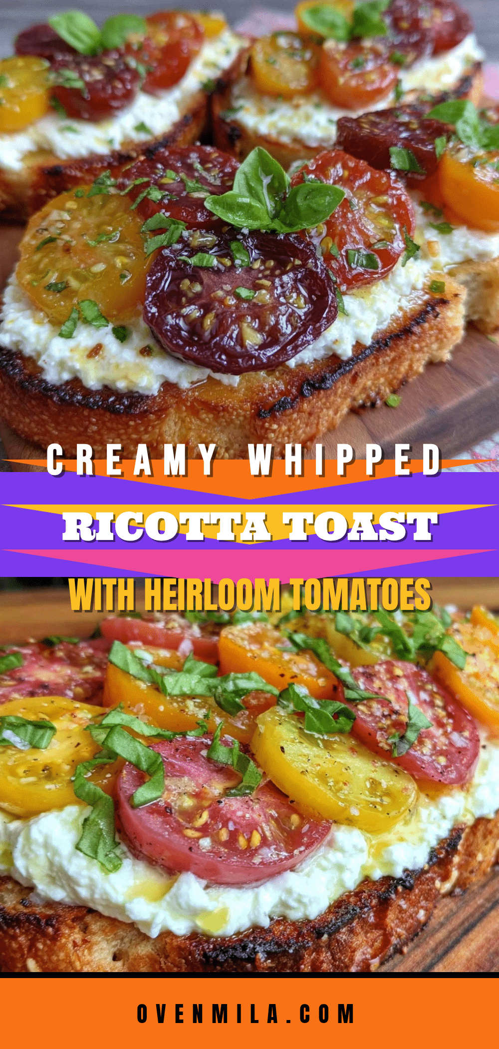 fresh whipped ricotta toast recipe