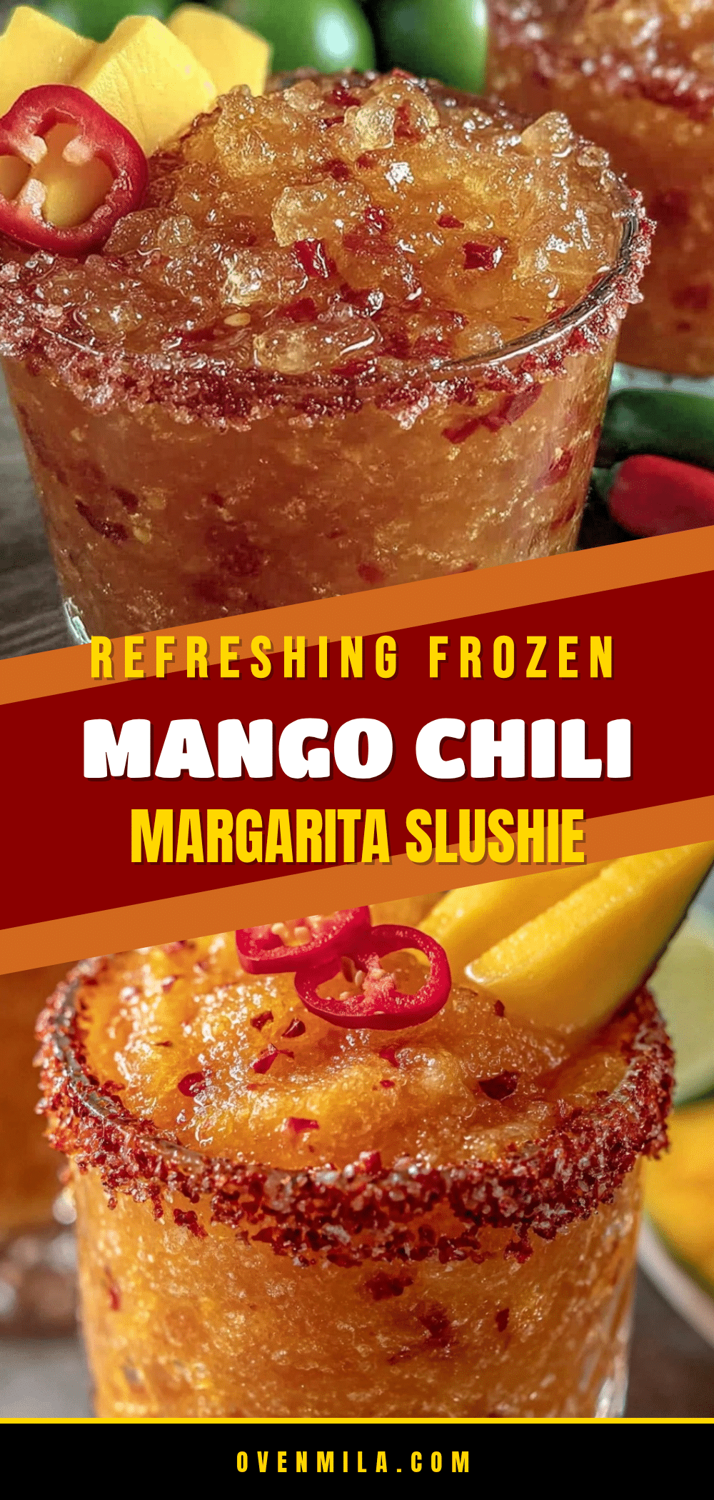 frozen mango chili margarita slushie recipe