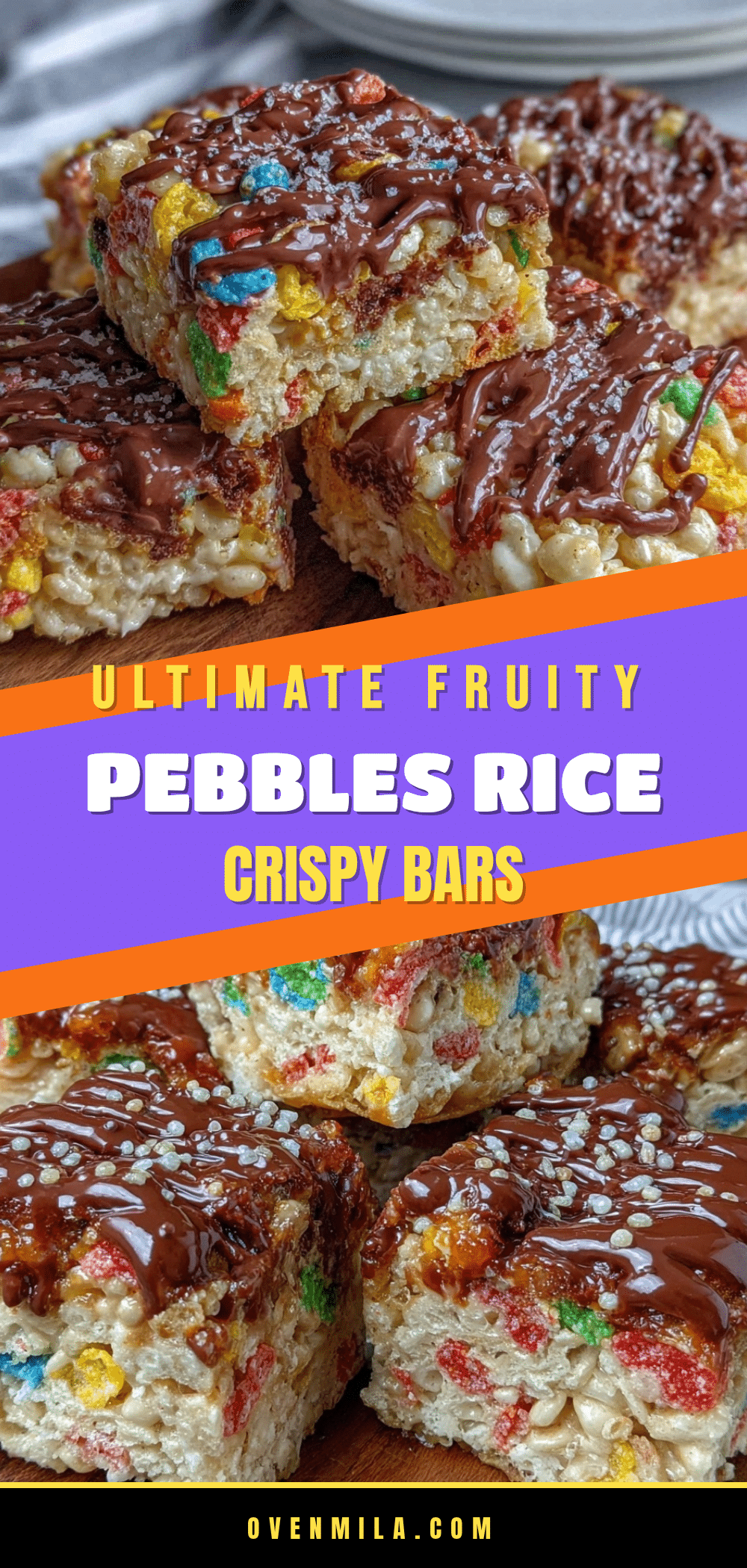 Fruity Pebbles rice crispy bars recipe