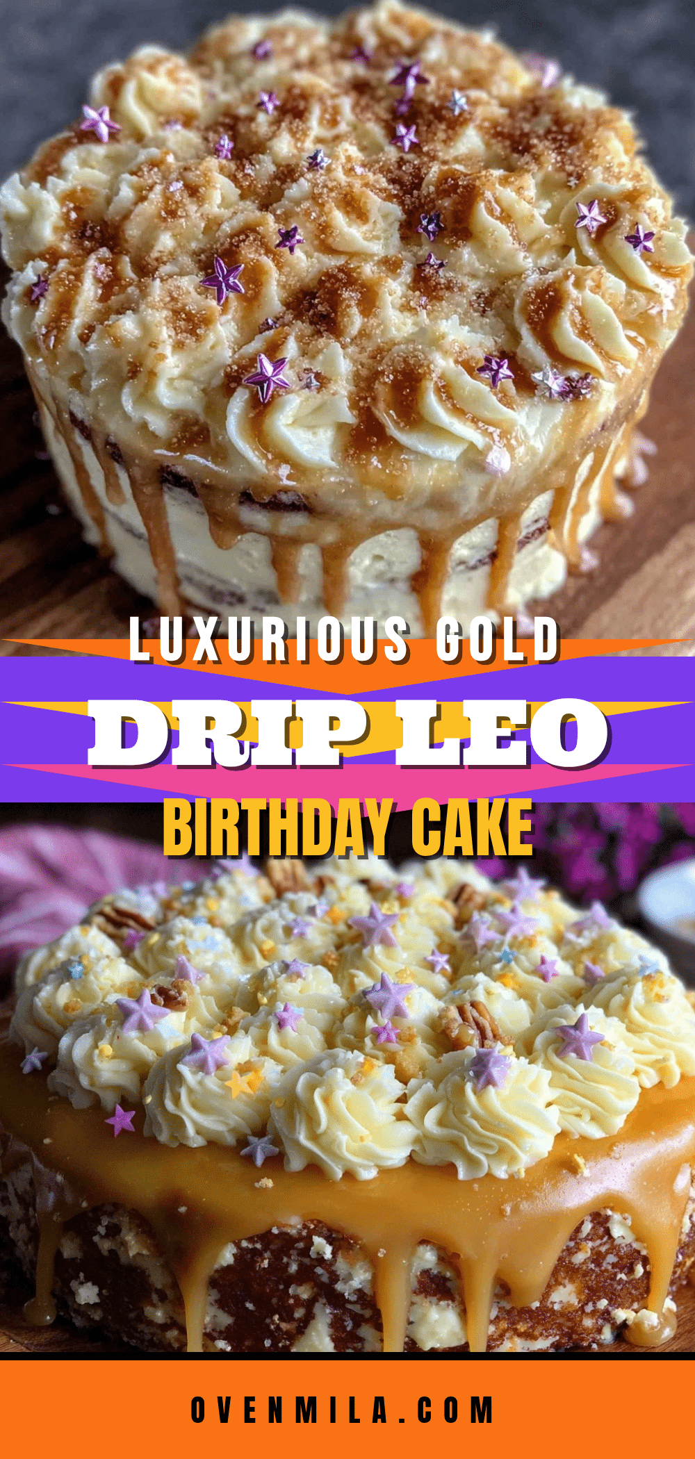 gold drip cake recipe recipe