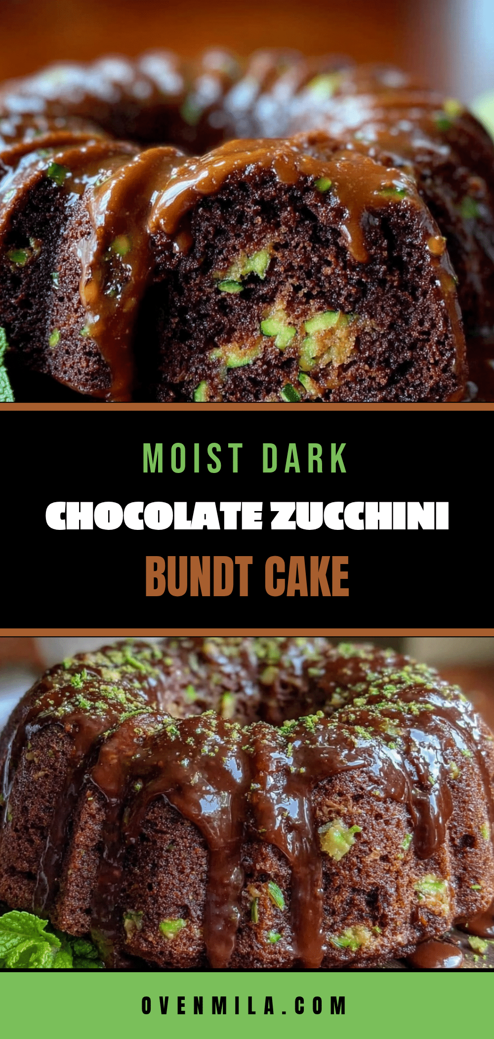 moist dark chocolate zucchini bundt cake recipe
