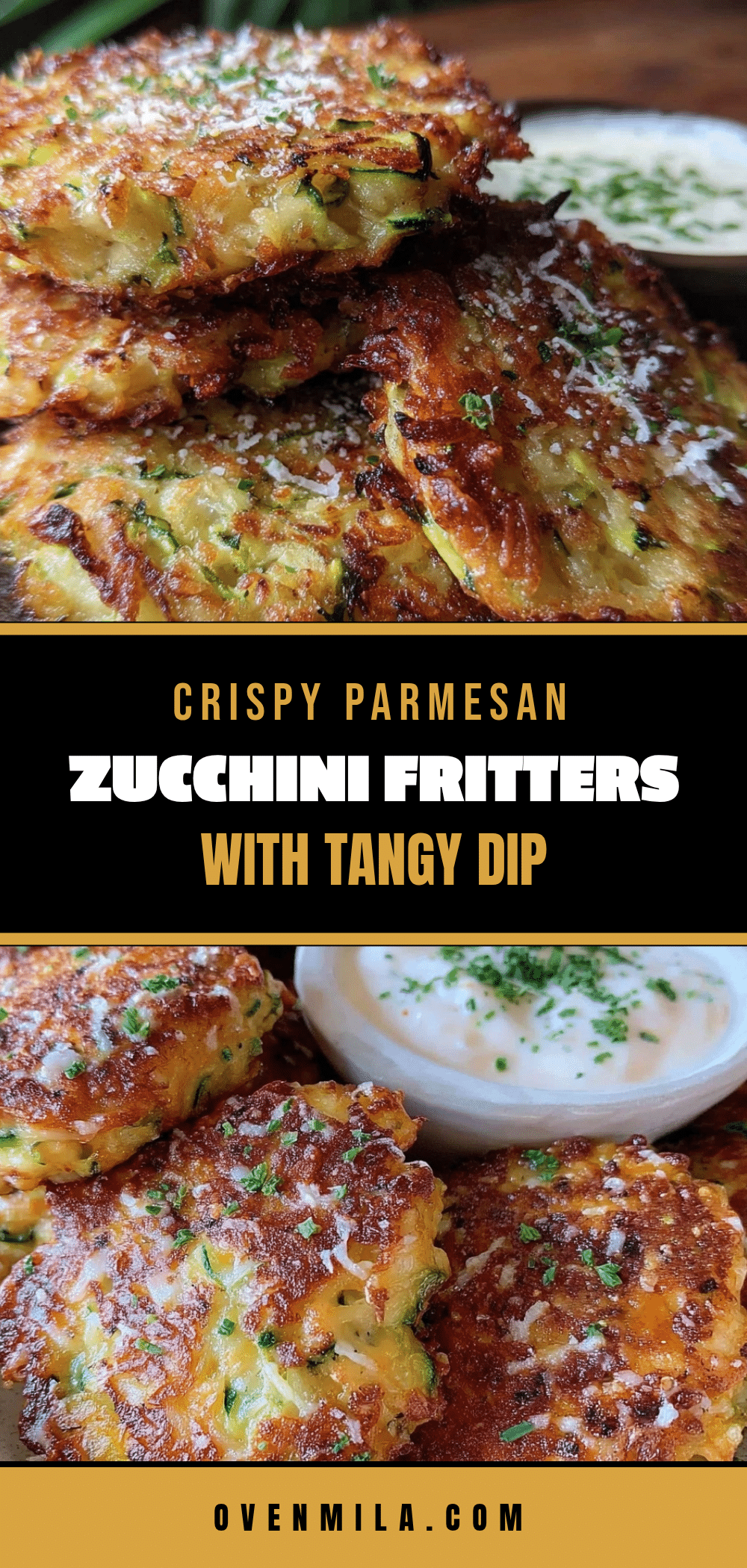 Parmesan zucchini fritters recipe