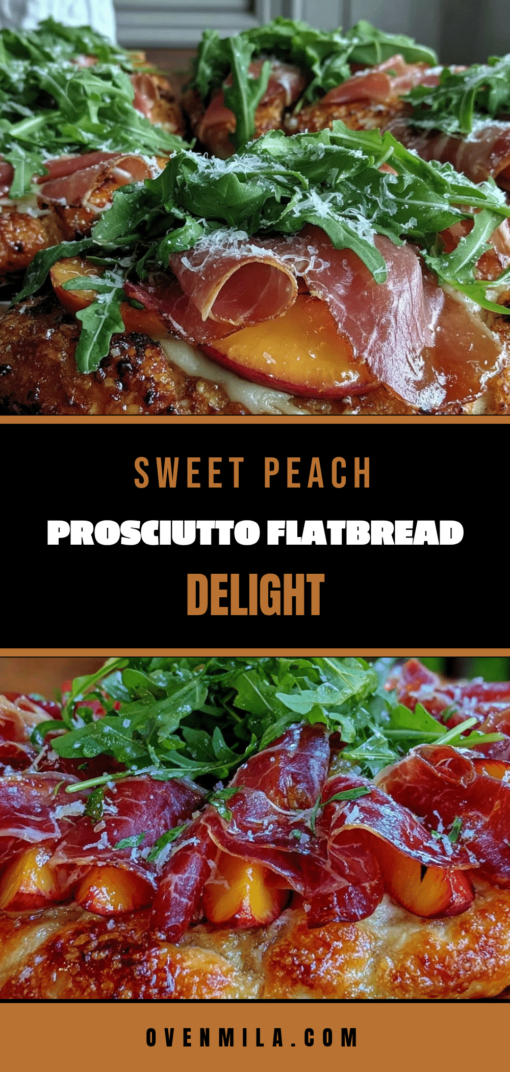 peach and prosciutto flatbread recipe