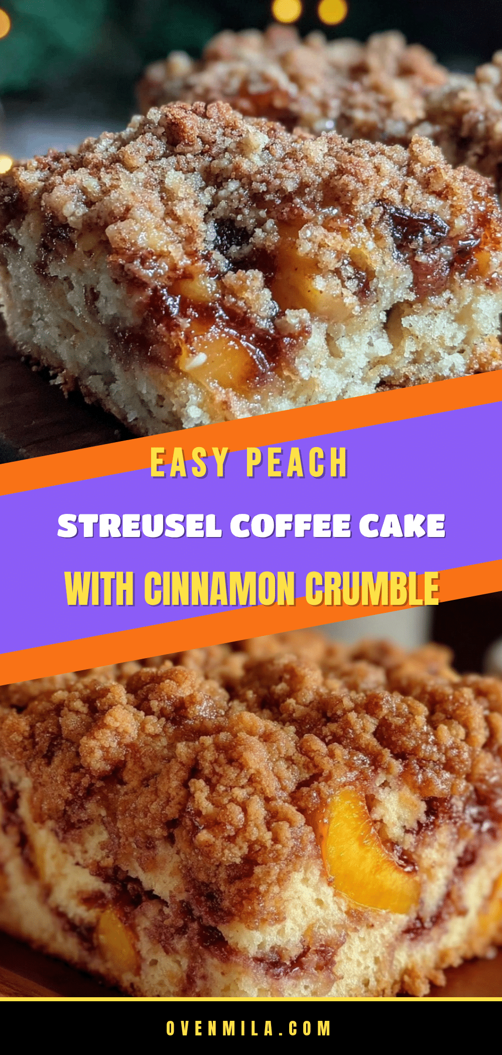 peach streusel coffee cake recipe