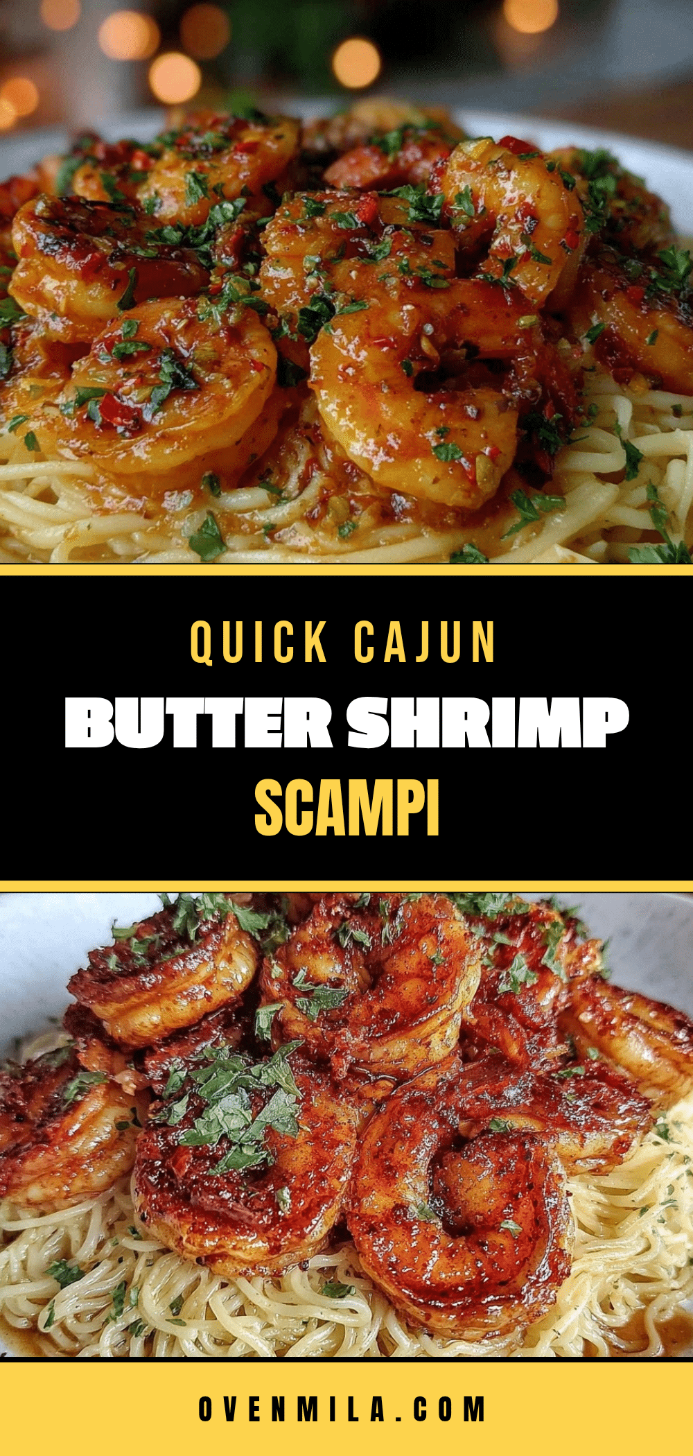 Quick Cajun Butter Shrimp Scampi recipe
