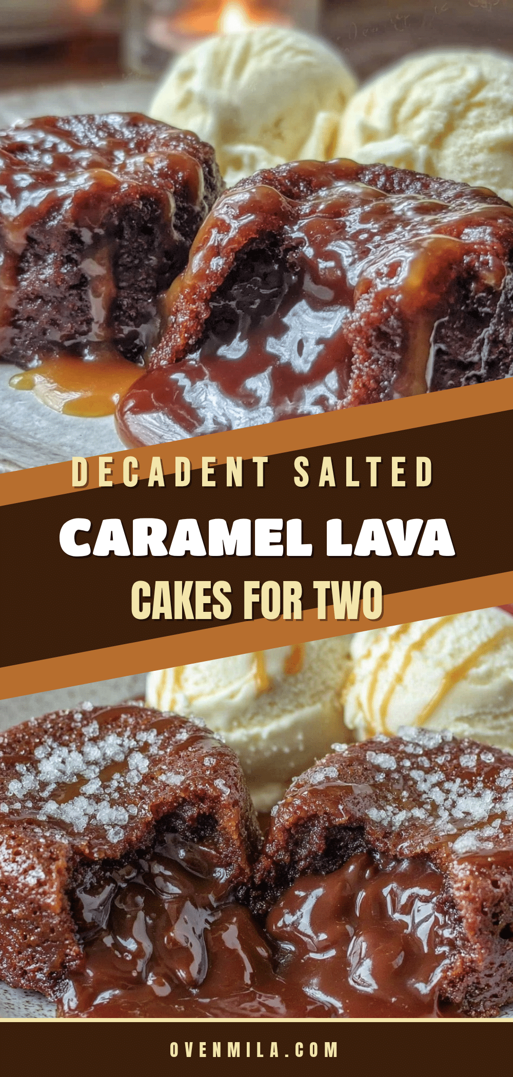 salted caramel chocolate lava cakes recipe
