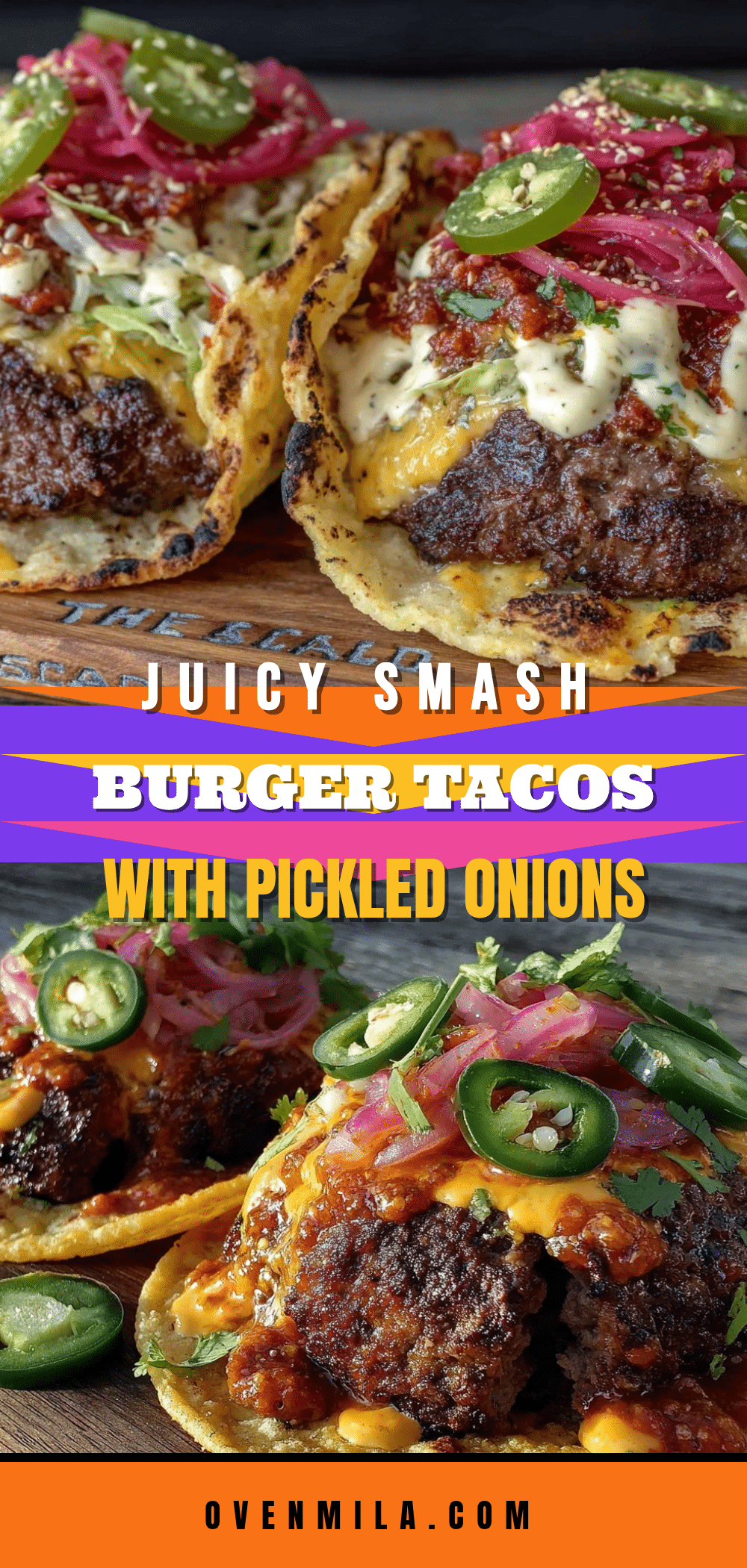 savory smash burger tacos recipe