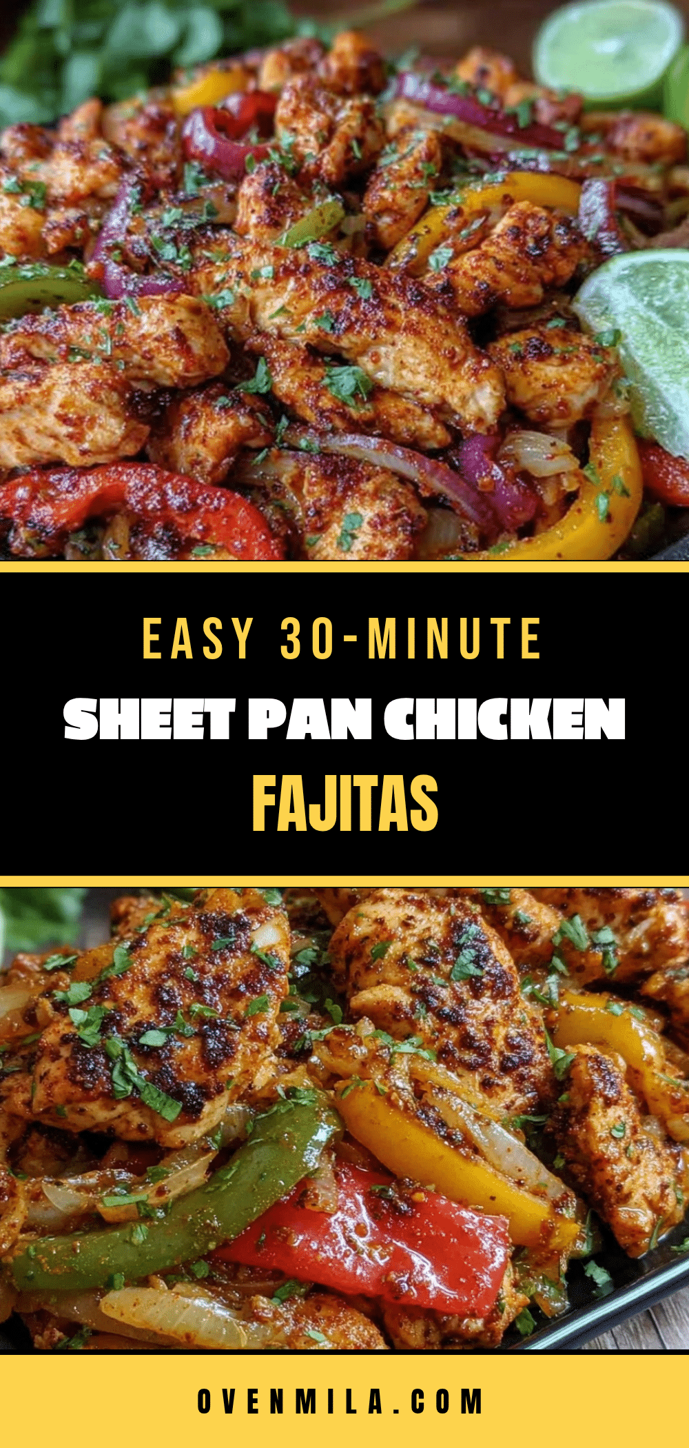sheet pan chicken fajitas recipe