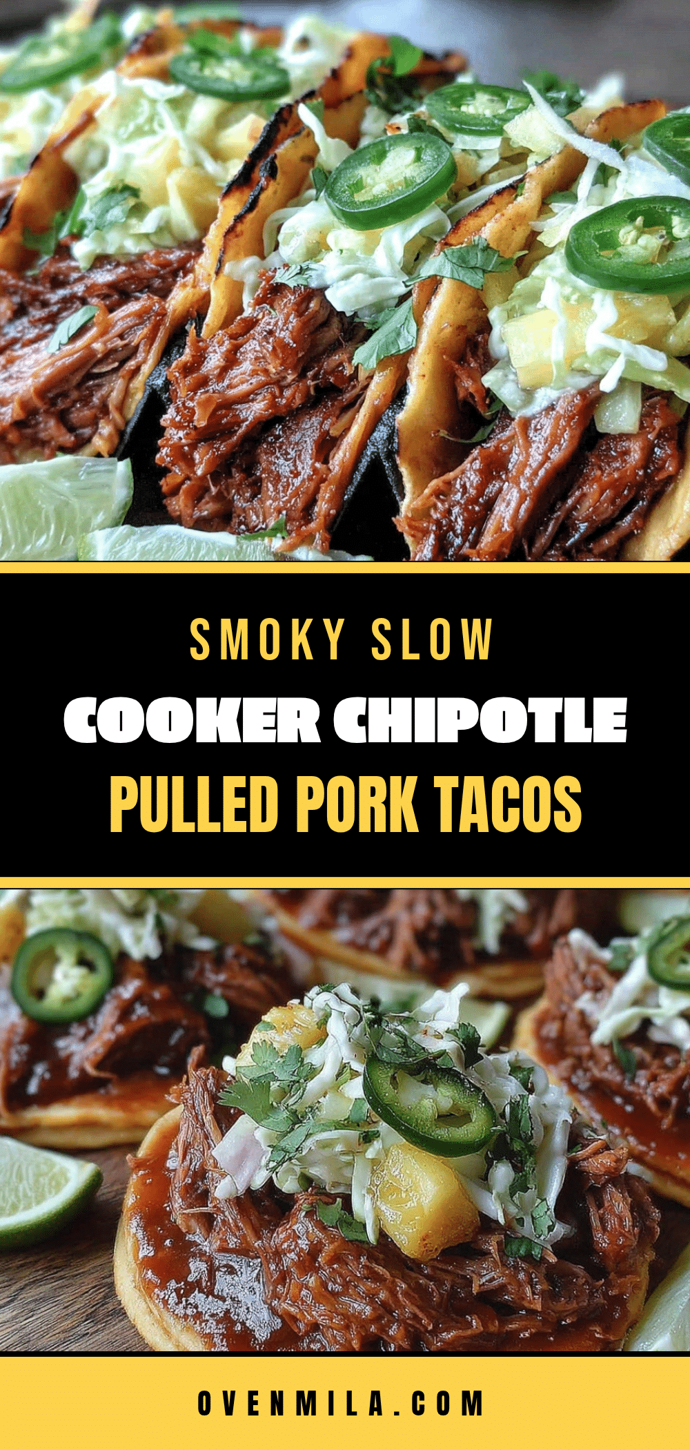 slow cooker chipotle pulled pork tacos recipe