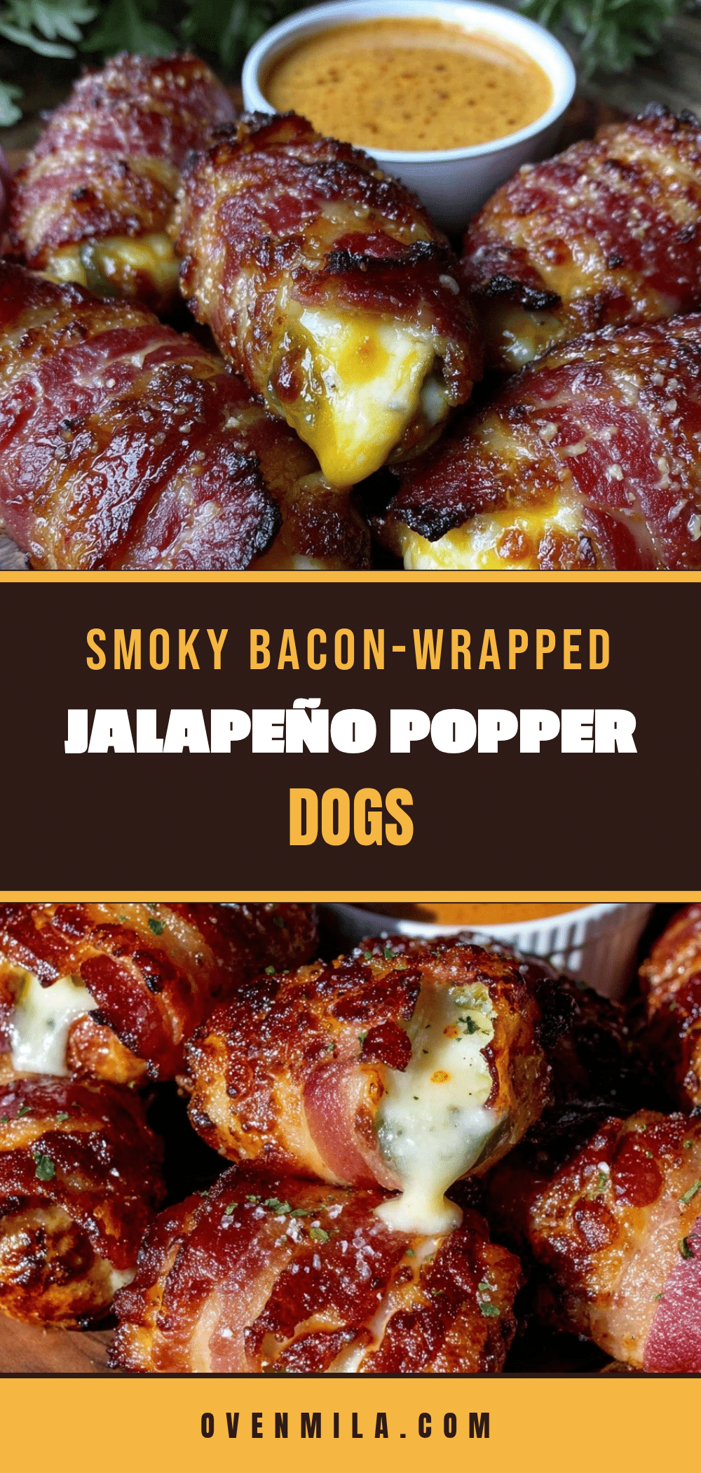 smoky bacon-wrapped jalapeño popper dogs recipe