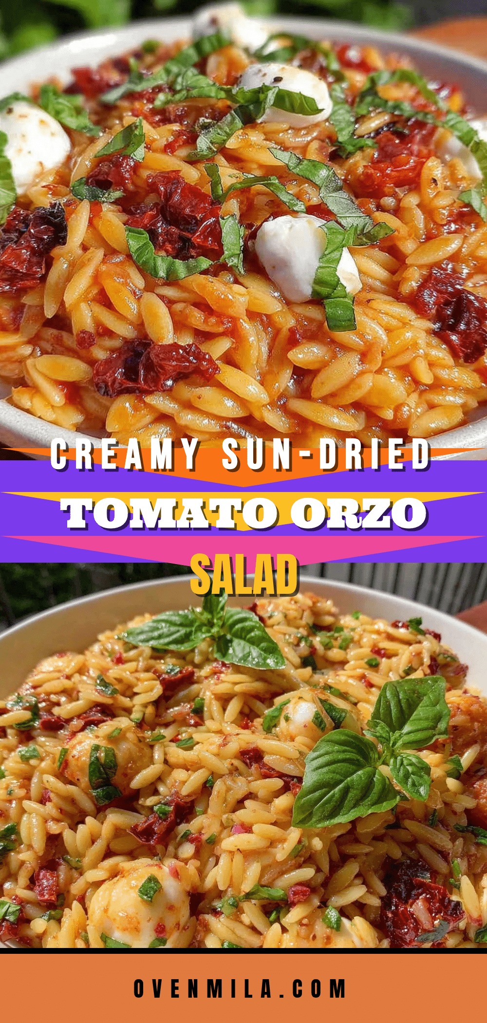 sun-dried tomato orzo pasta salad recipe