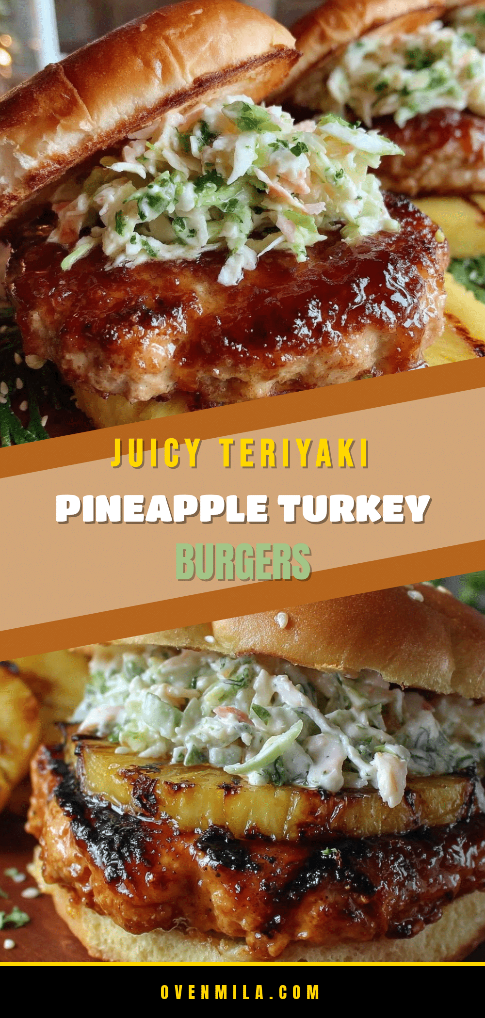 teriyaki pineapple turkey burgers recipe