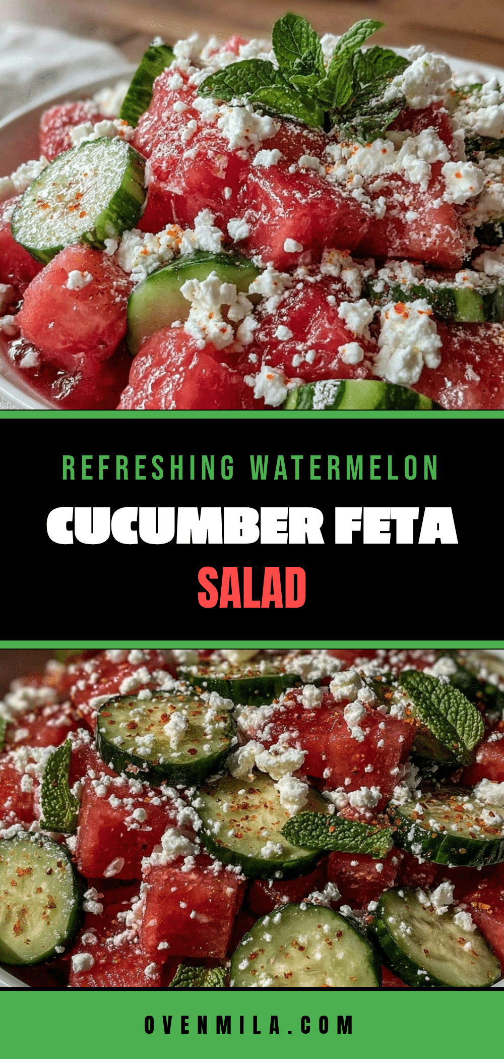 watermelon cucumber feta salad recipe