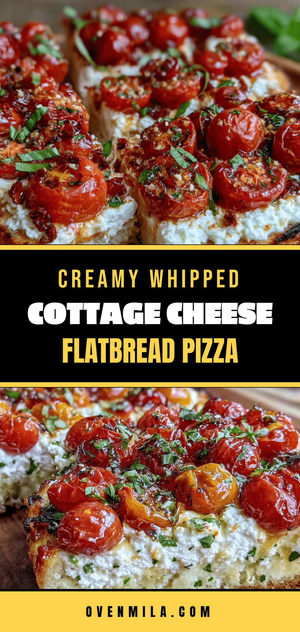 whipped cottage cheese flatbread pizza recipe