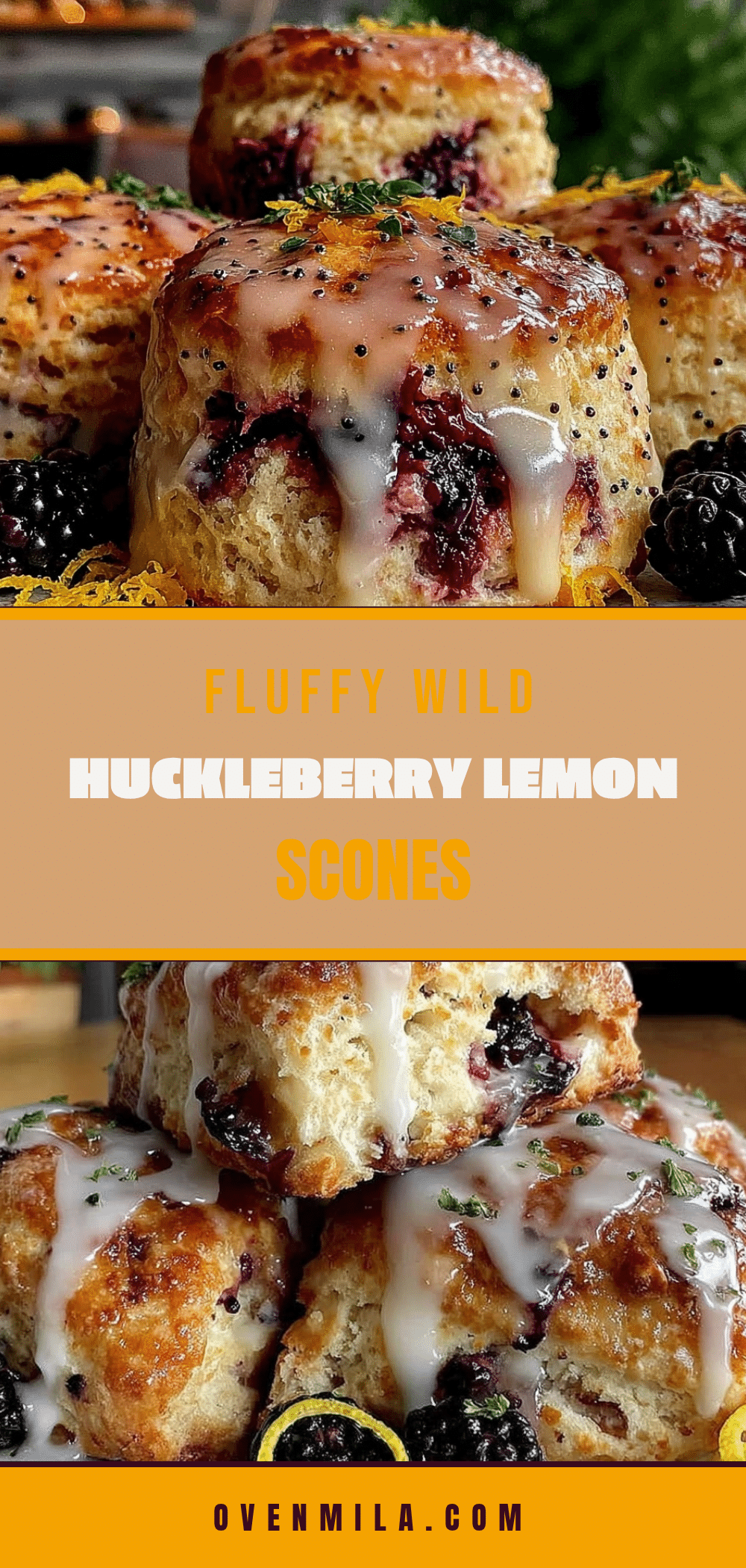 wild huckleberry lemon cream scones recipe