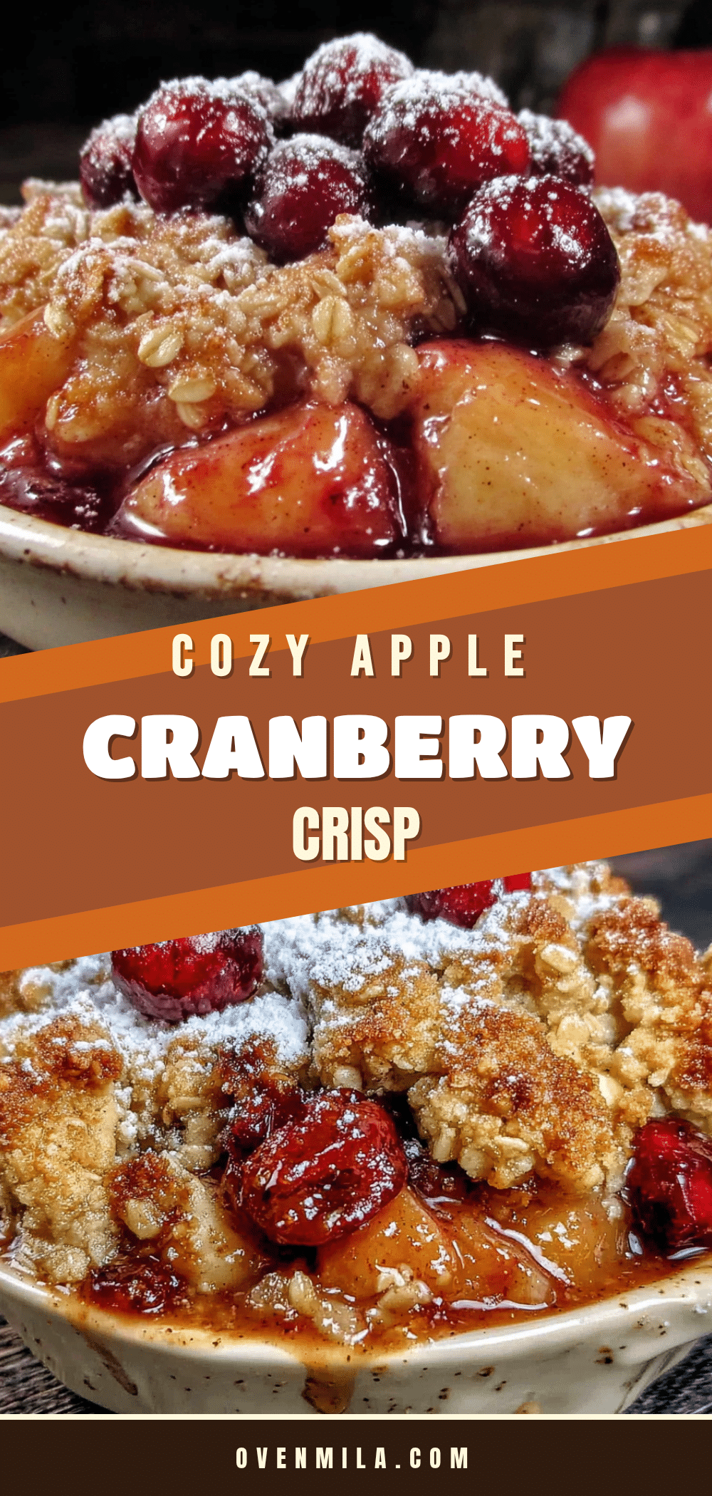 apple cranberry crisp with oat streusel recipe
