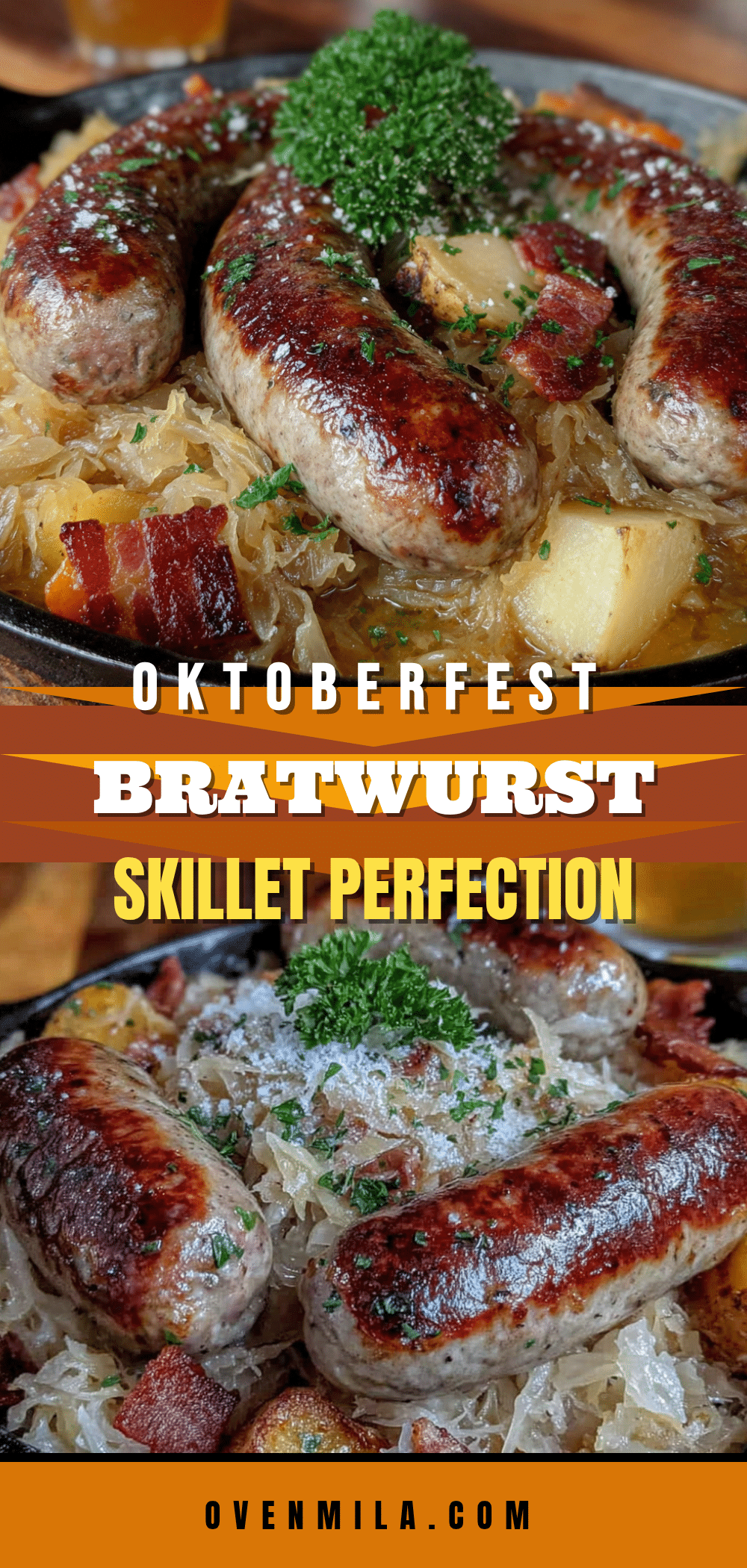 best bavarian bratwurst skillet for oktoberfest recipe