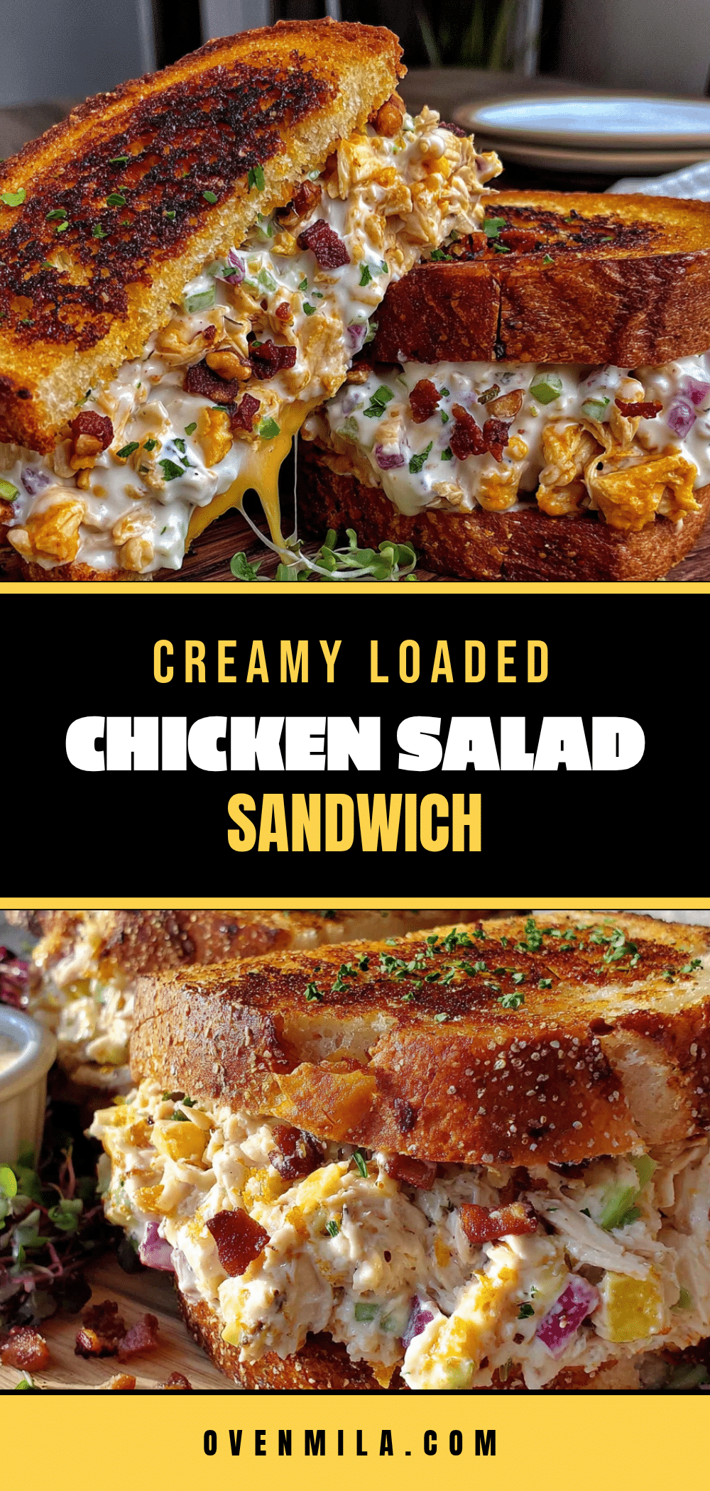 chicken salad sandwich with bacon and walnuts recipe