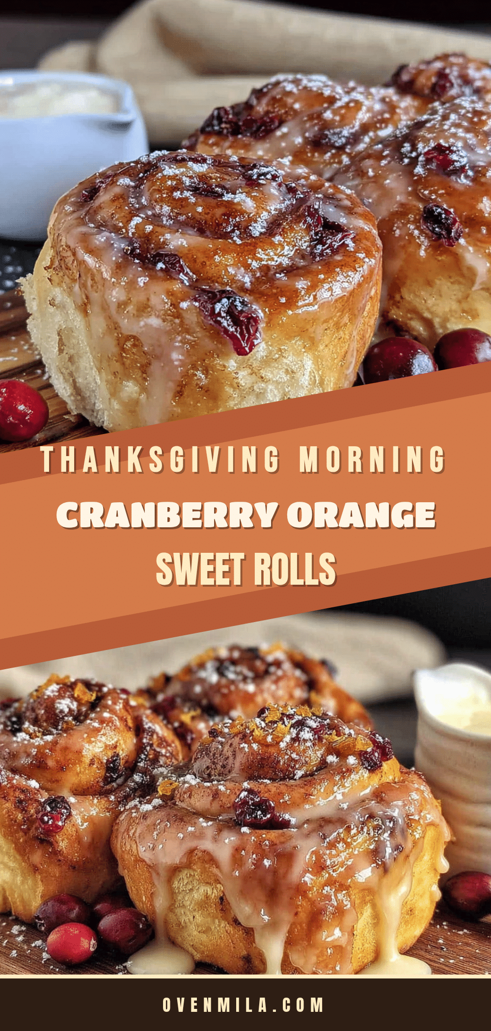 cranberry orange sweet rolls recipe