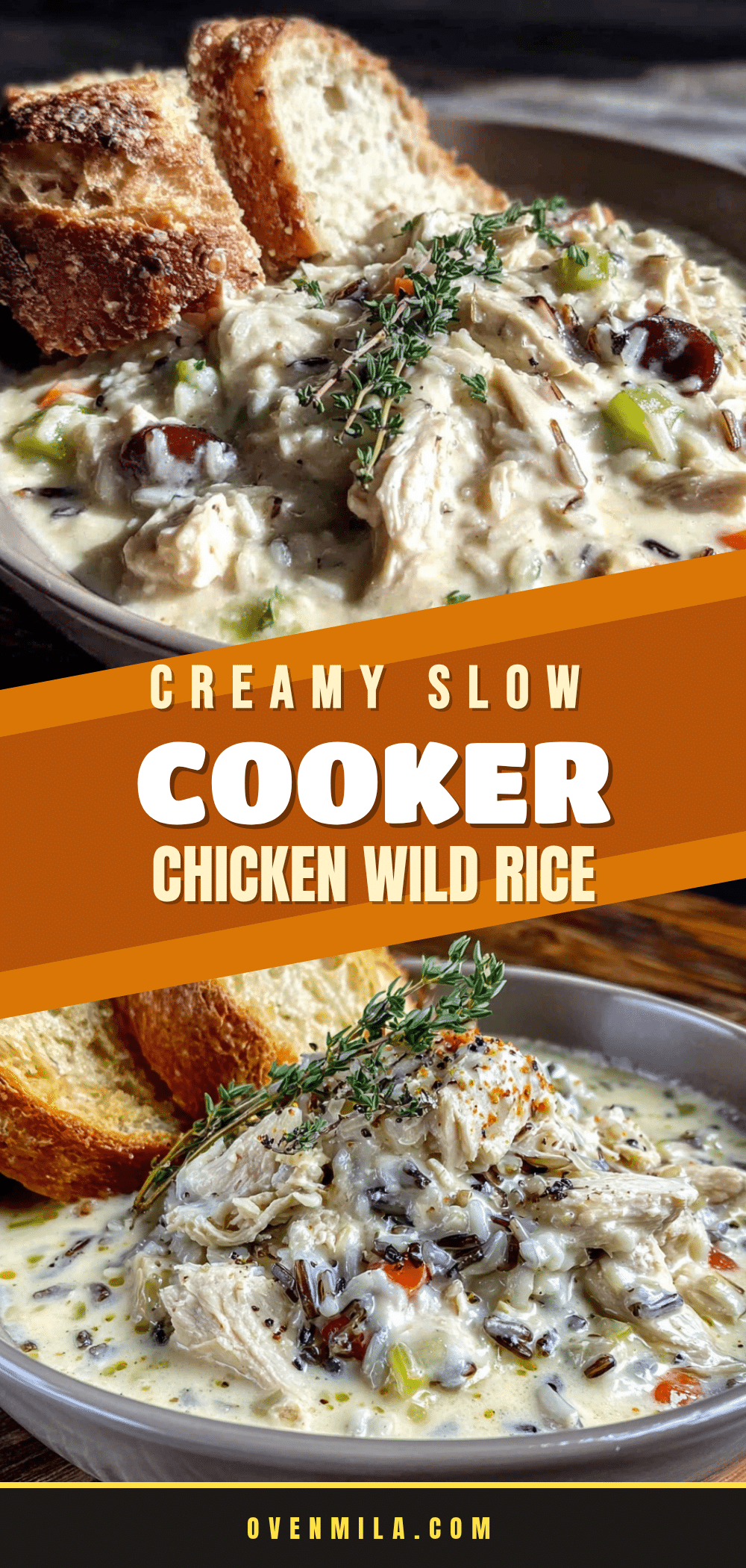 Crockpot Chicken and Wild Rice Soup recipe