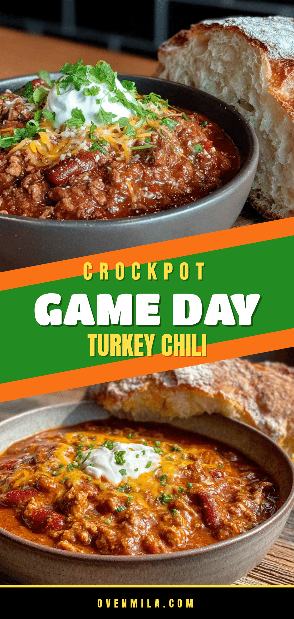 healthy crockpot turkey chili for game day recipe