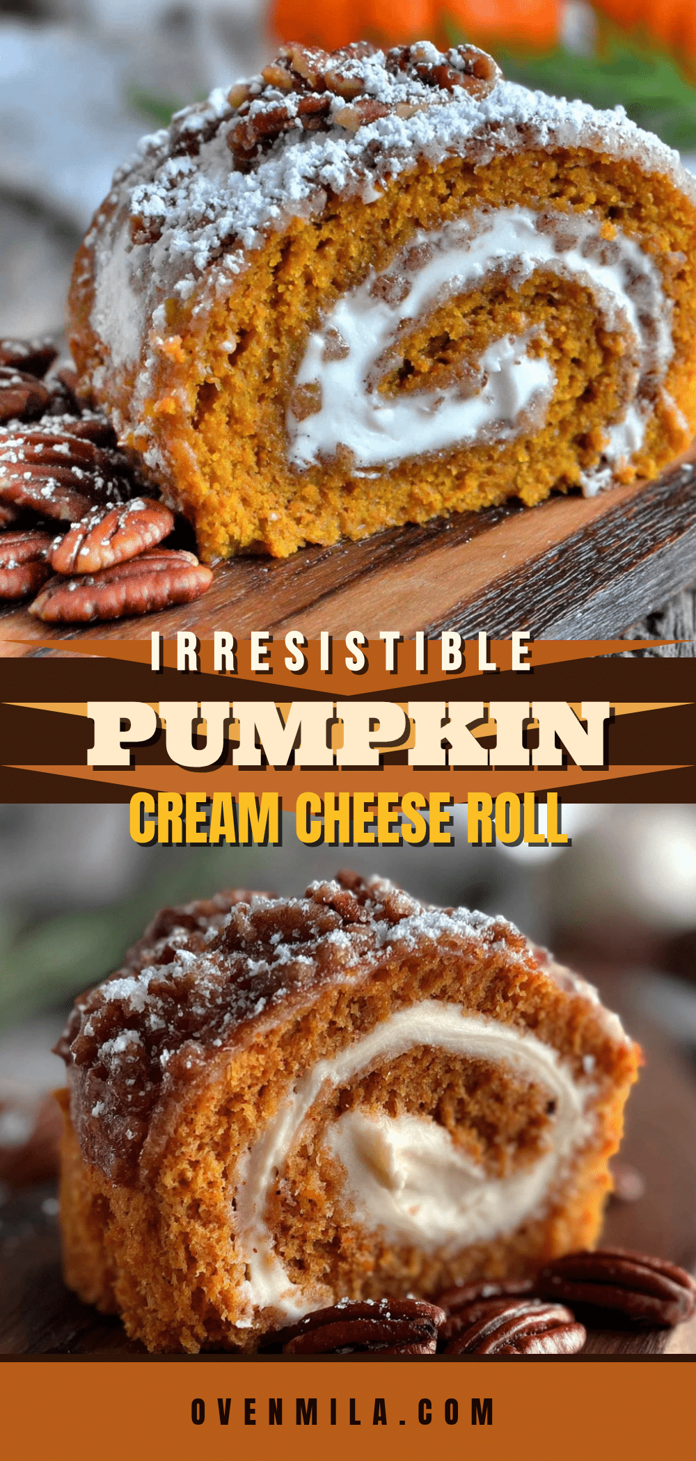 pumpkin cream cheese roll recipe