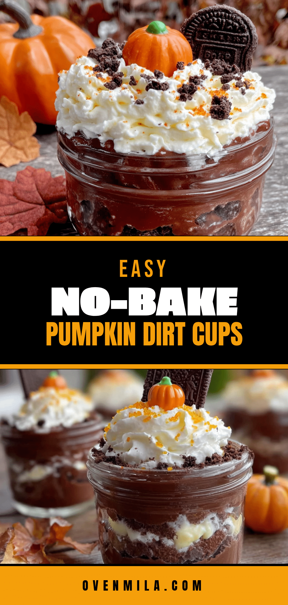 pumpkin dirt cups recipe