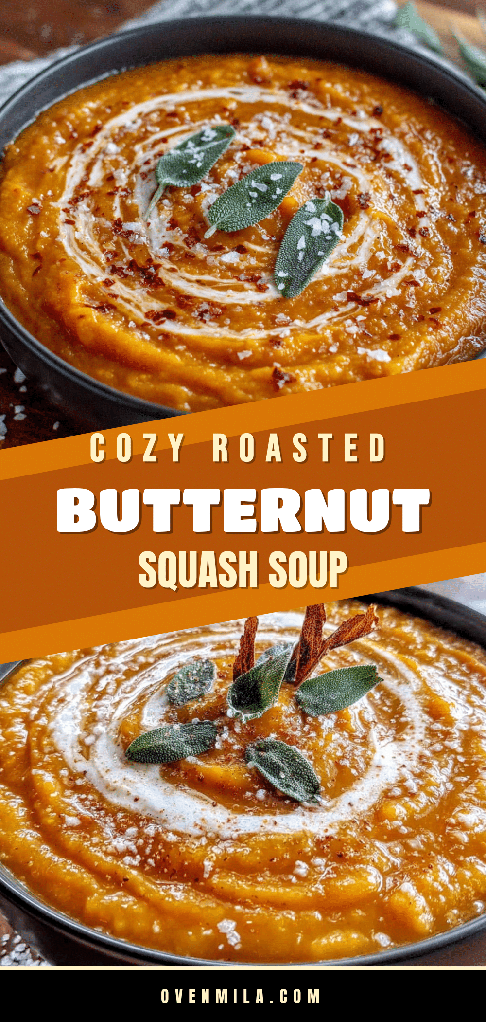 roasted butternut squash soup with sage recipe