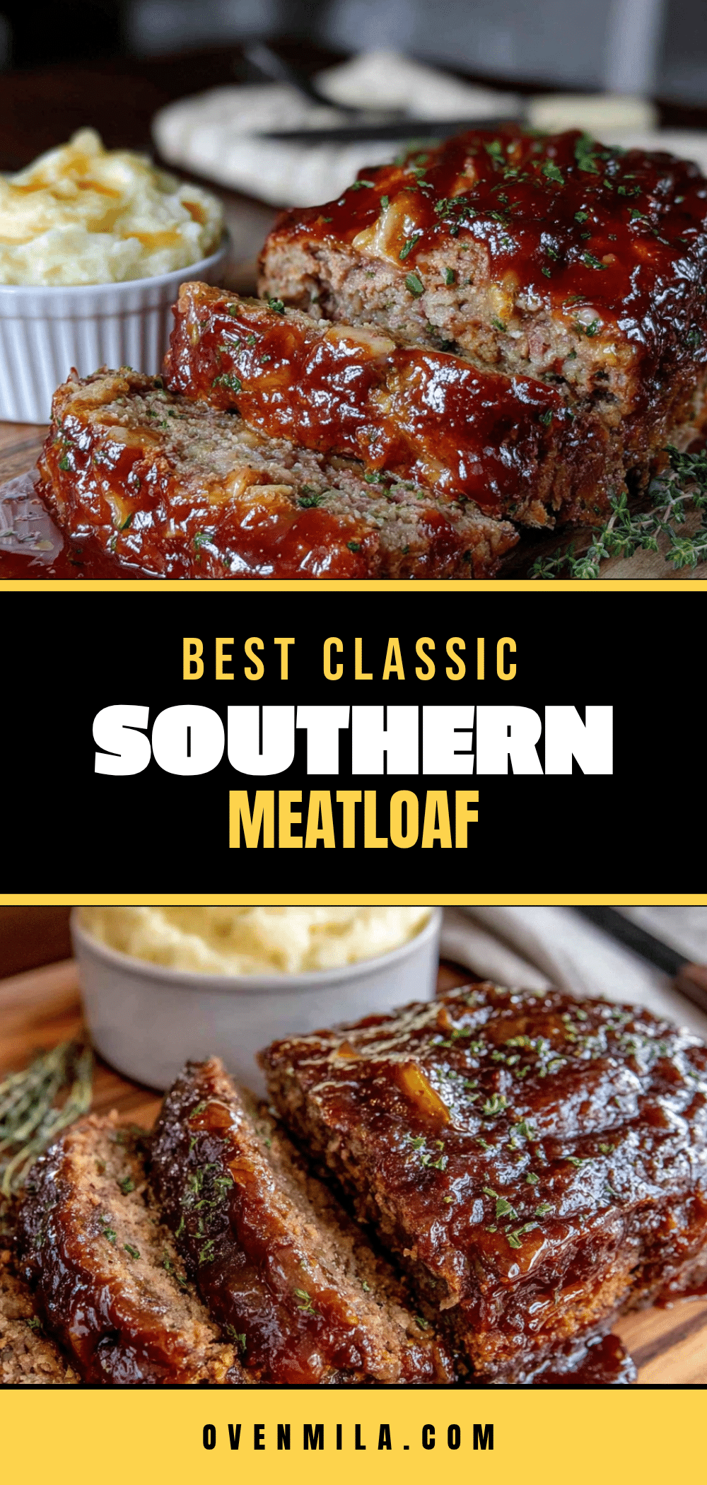 Southern meatloaf with brown sugar glaze recipe
